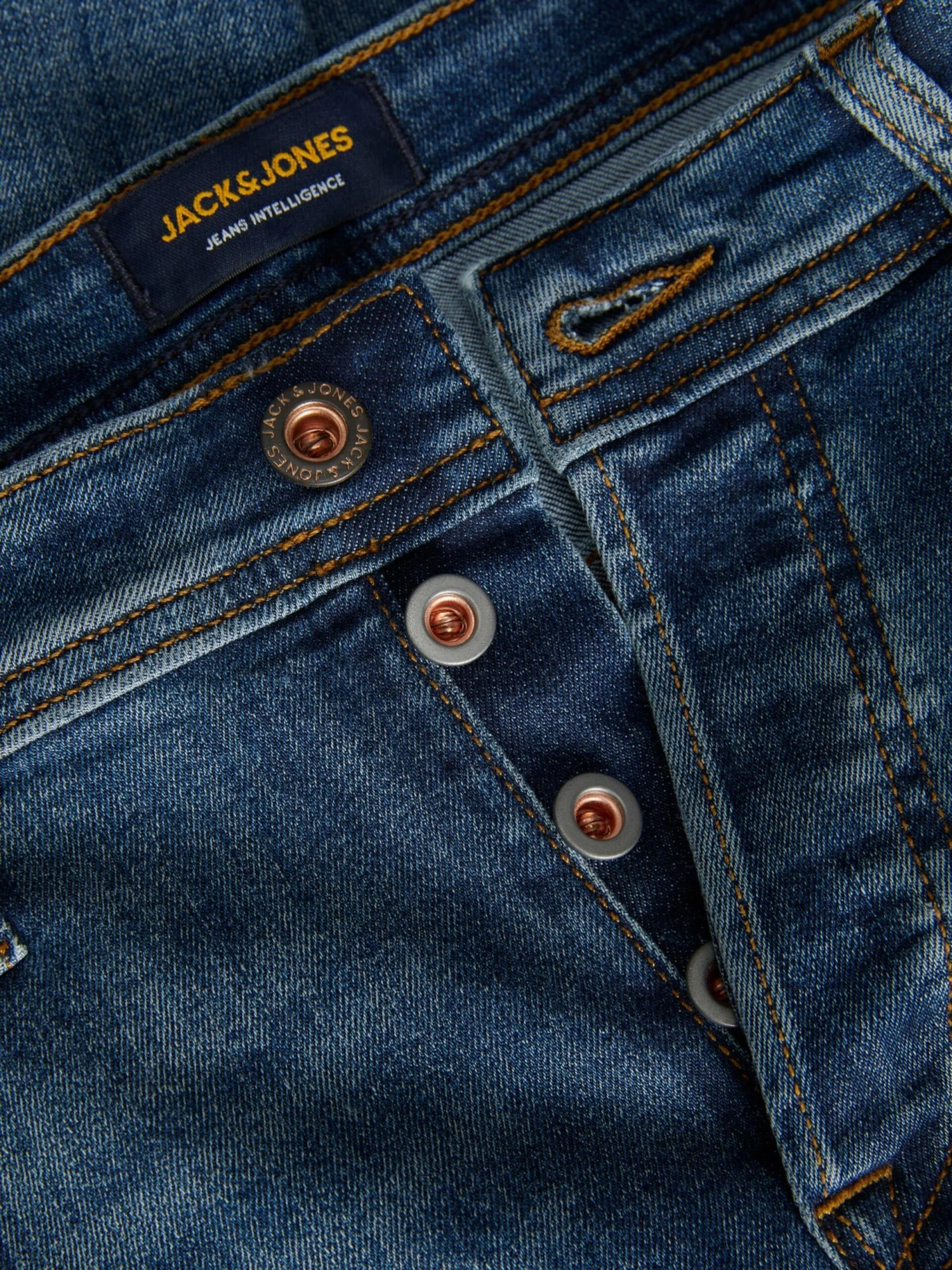 Jack & Jones Straight Leg Regular Jeans GLENN Mænd Blå - Billede 4