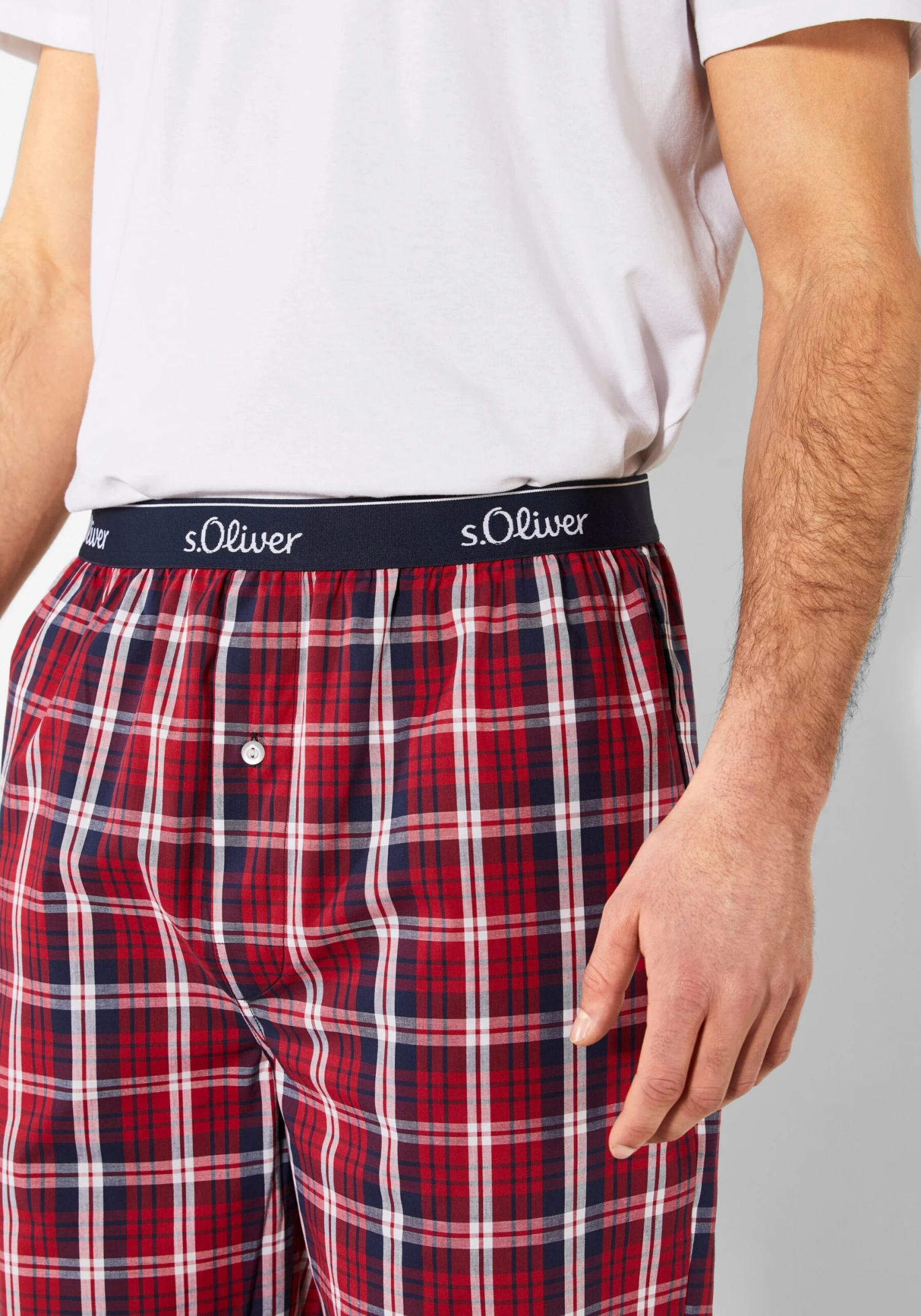 S.Oliver Nattøj Pyjamasbukser Mænd Rød - Billede 3