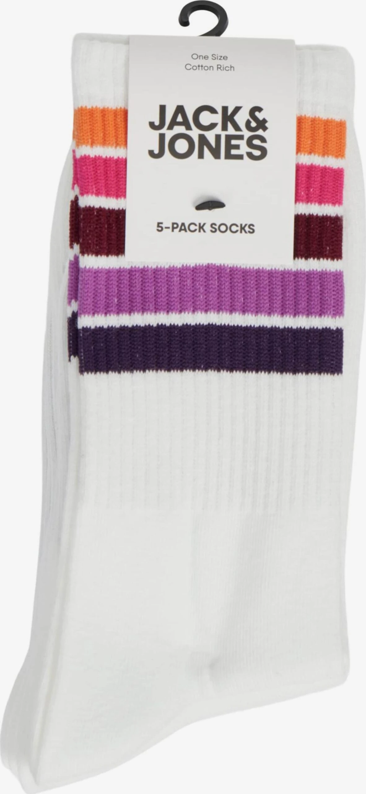 Jack & Jones Undertøj Sokker ATHLETIC RAINBOW Mænd Hvid - Billede 3