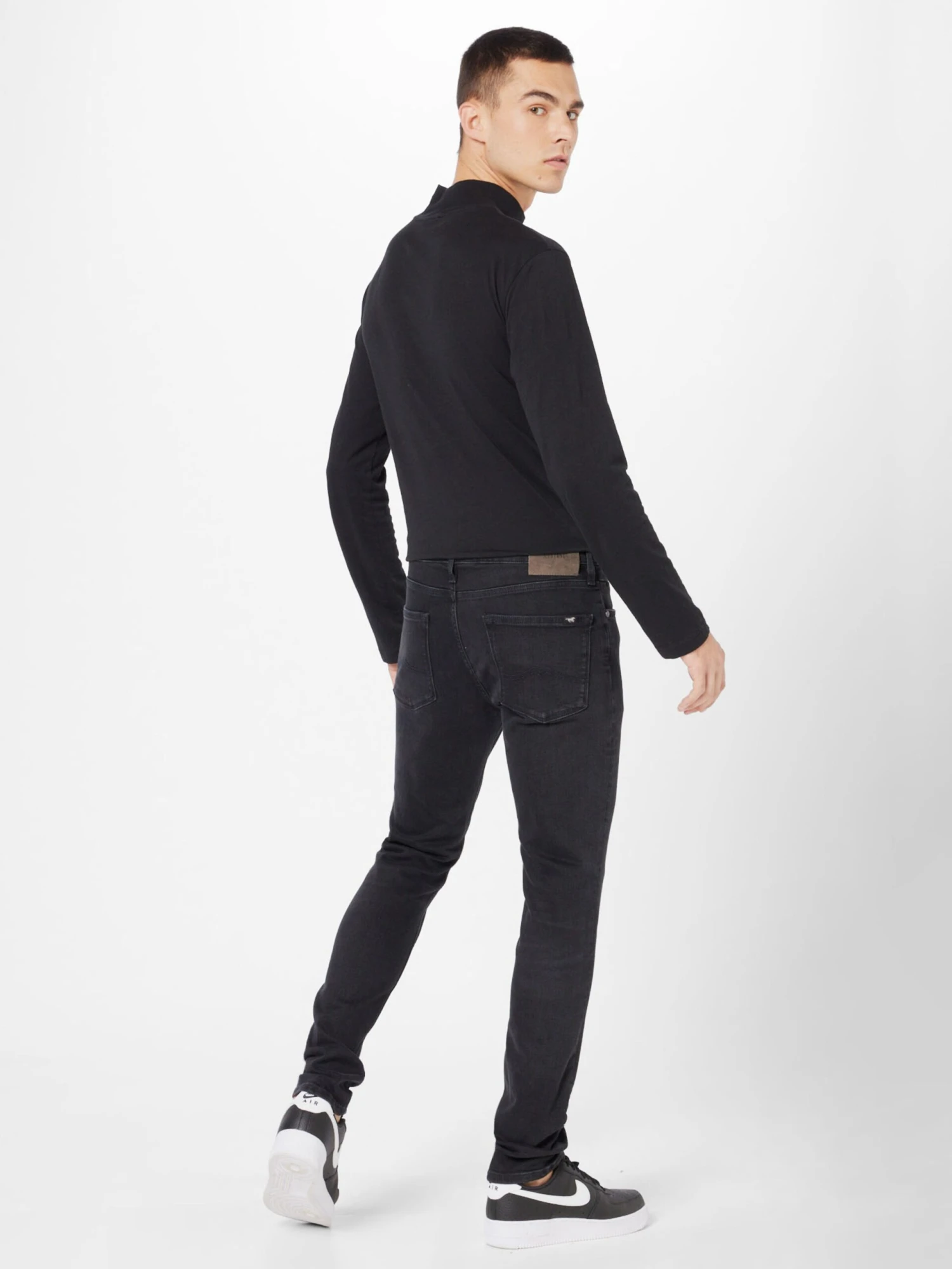 Mustang Skinny Fit Skinny Jeans Atlanta Mænd Sort - Billede 3