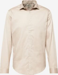 Jack & Jones Casual Skjorter Slim Fit Skjorte Cardiff Mænd Mørkebeige