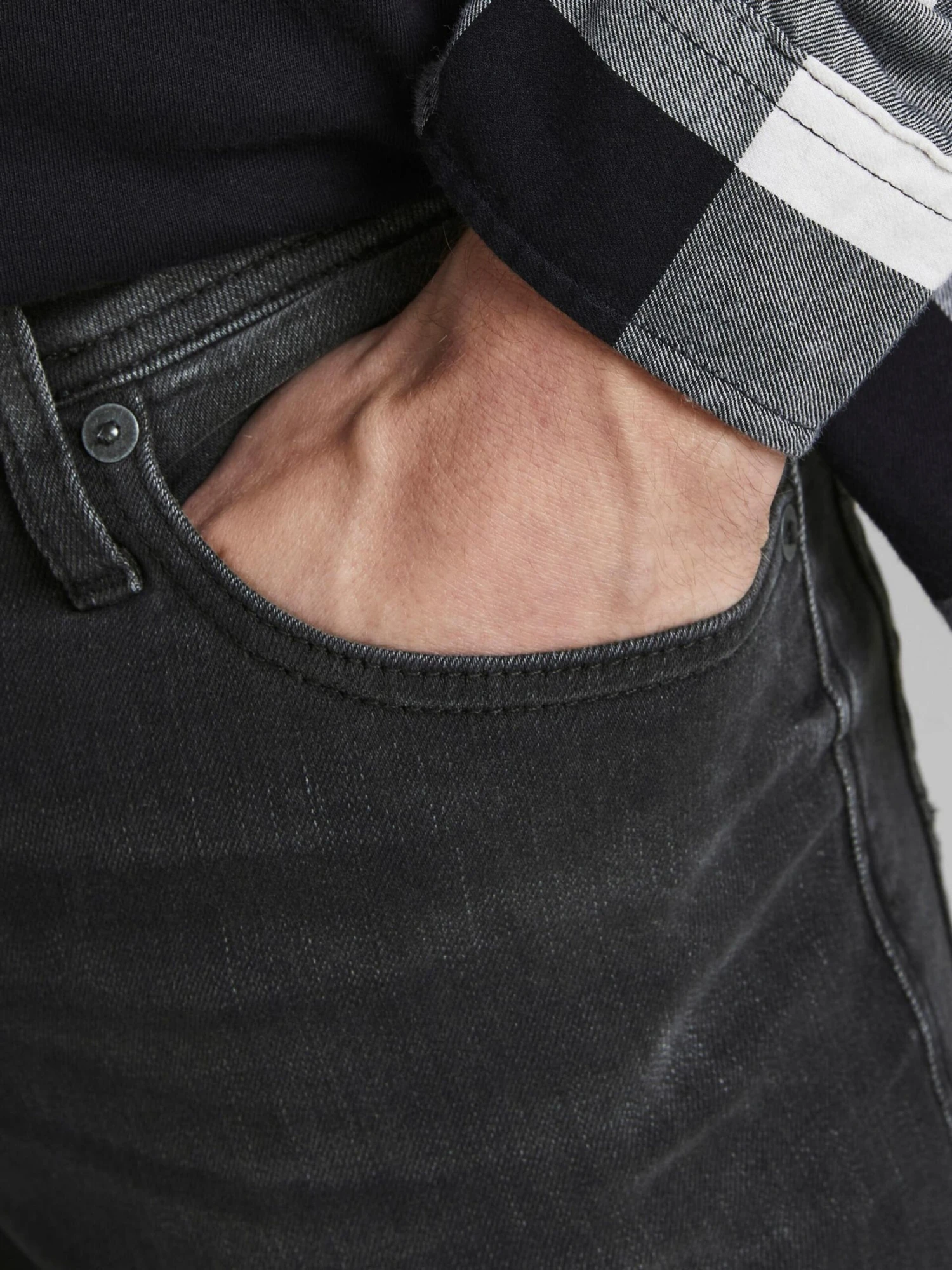 Jack & Jones Skinny Fit Skinny Jeans Tom Mænd Sort - Billede 7