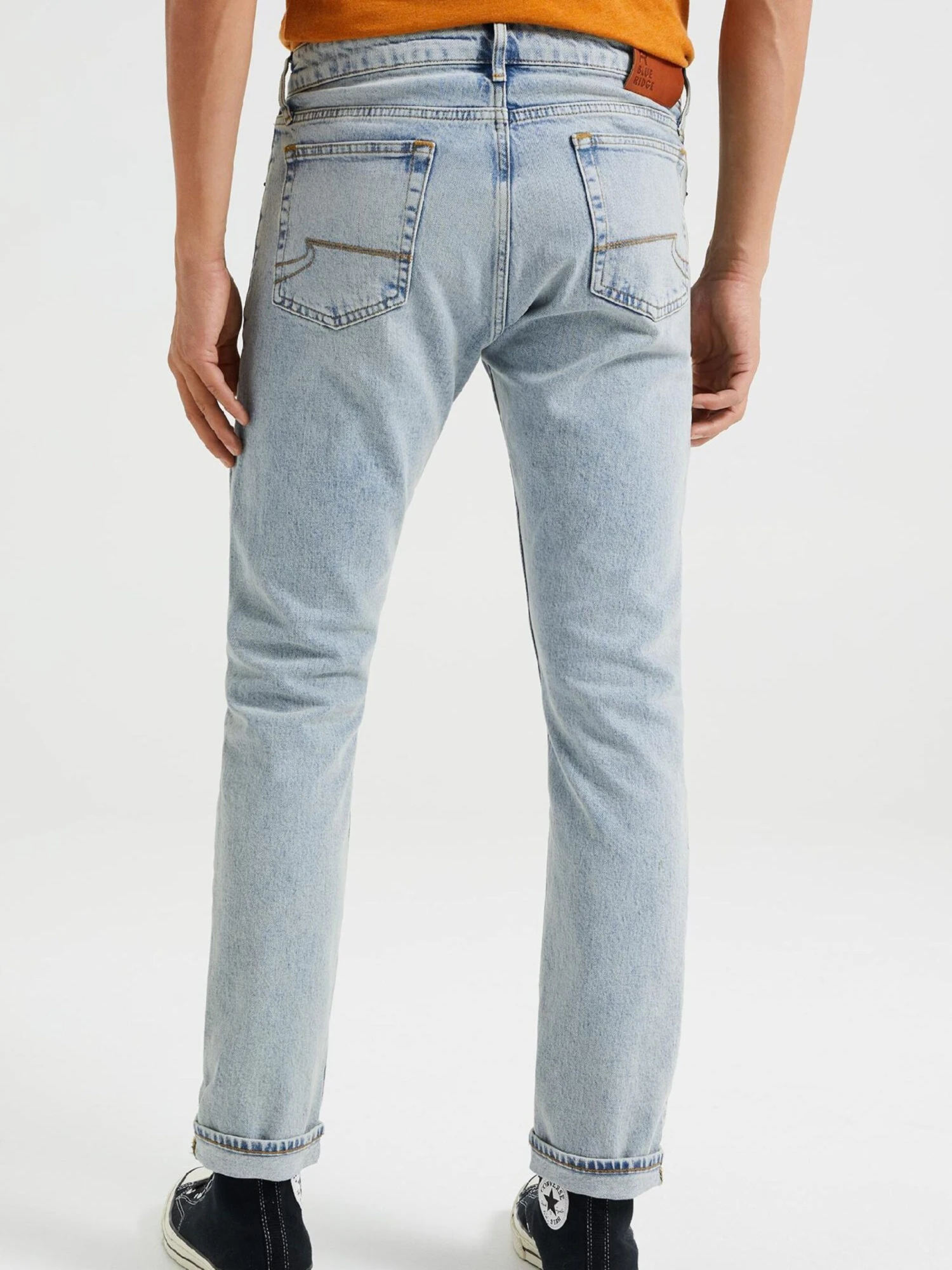 WE FASHION Straight Leg Regular Jeans Mænd Lyseblå - Billede 3
