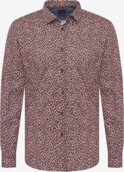 BOSS ORANGE Casual Skjorter Regular Fit Skjorte Magneton Mænd Navy