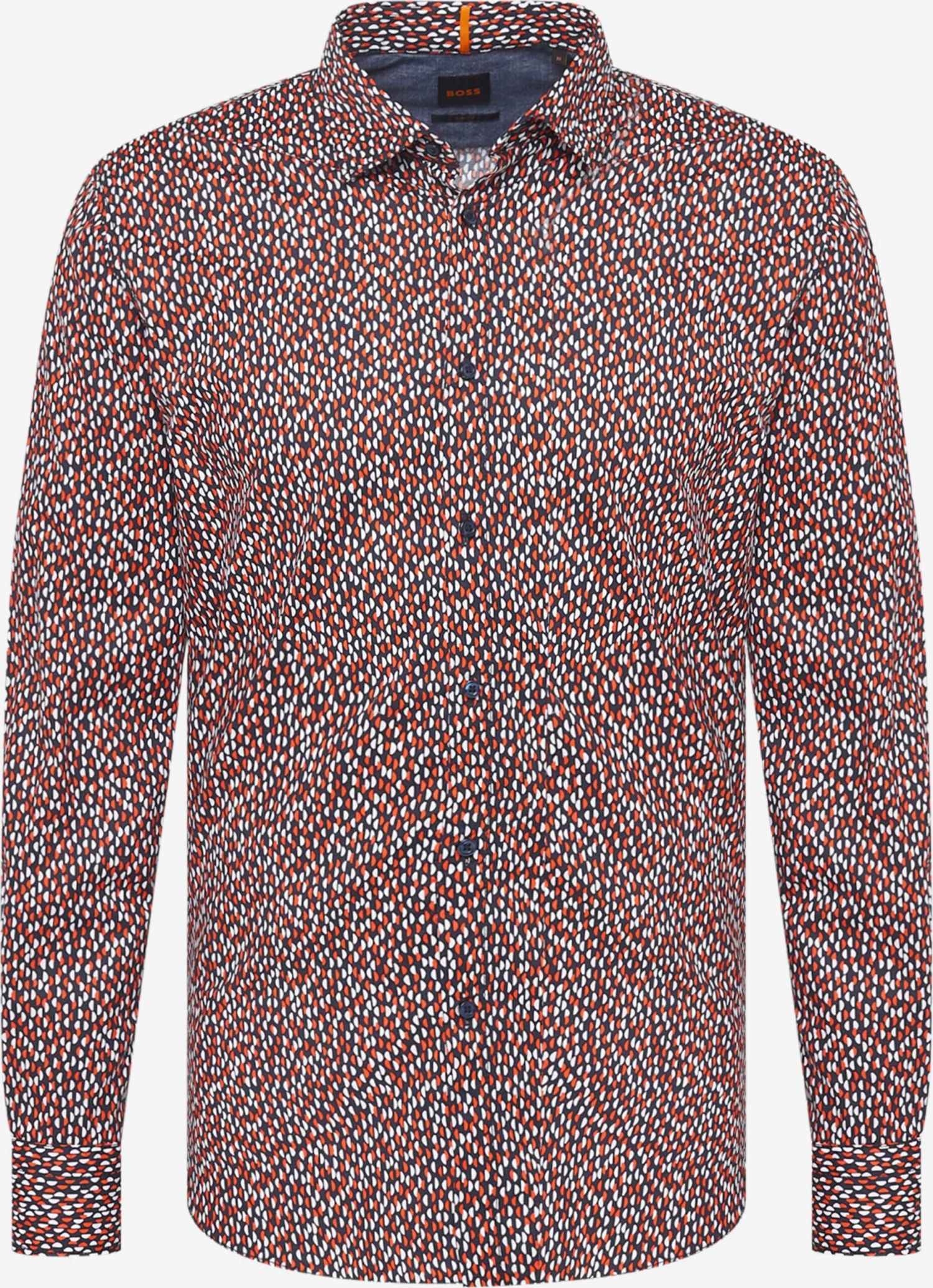 BOSS ORANGE Casual Skjorter Regular Fit Skjorte Magneton Mænd Navy