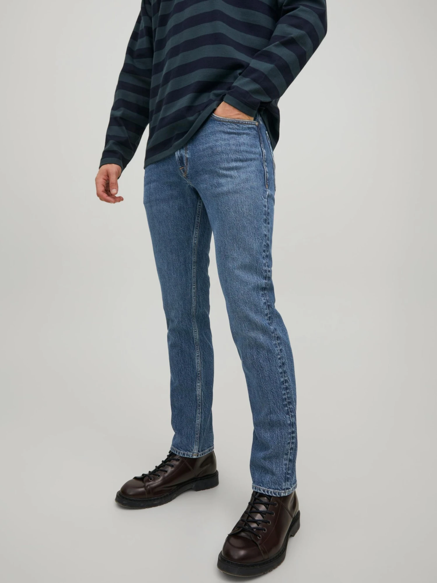 Jack & Jones Straight Leg Regular Jeans Clark Mænd Blå - Billede 3