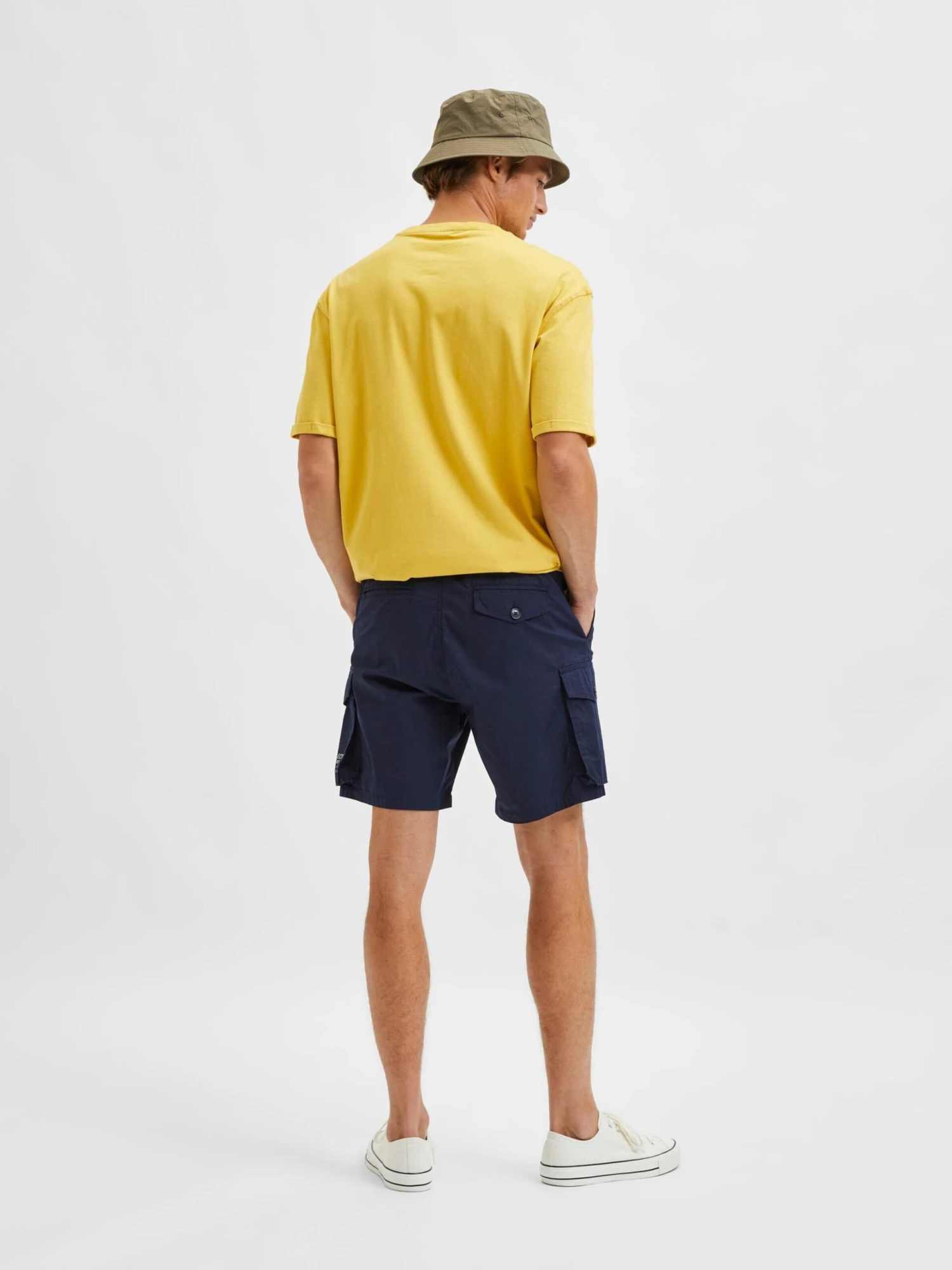 Selected Homme Cargoshorts Regular Cargobukser Nevis Mænd Natblå - Billede 5