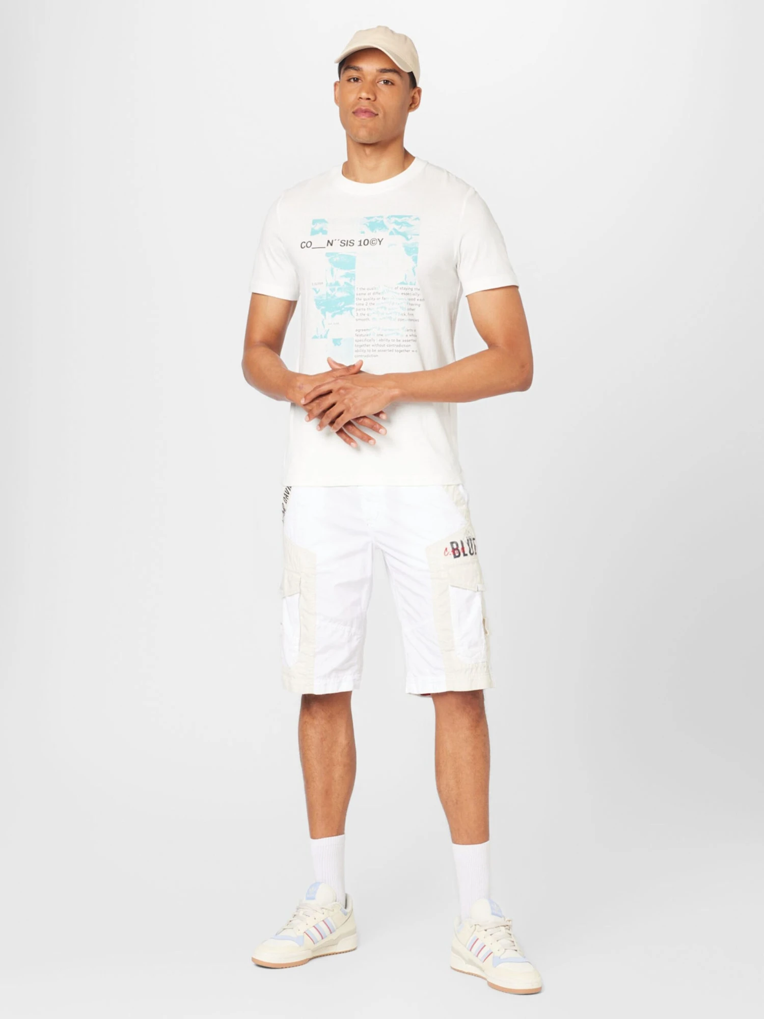 Camp David Cargoshorts Regular Cargobukser Mænd Hvid - Billede 5