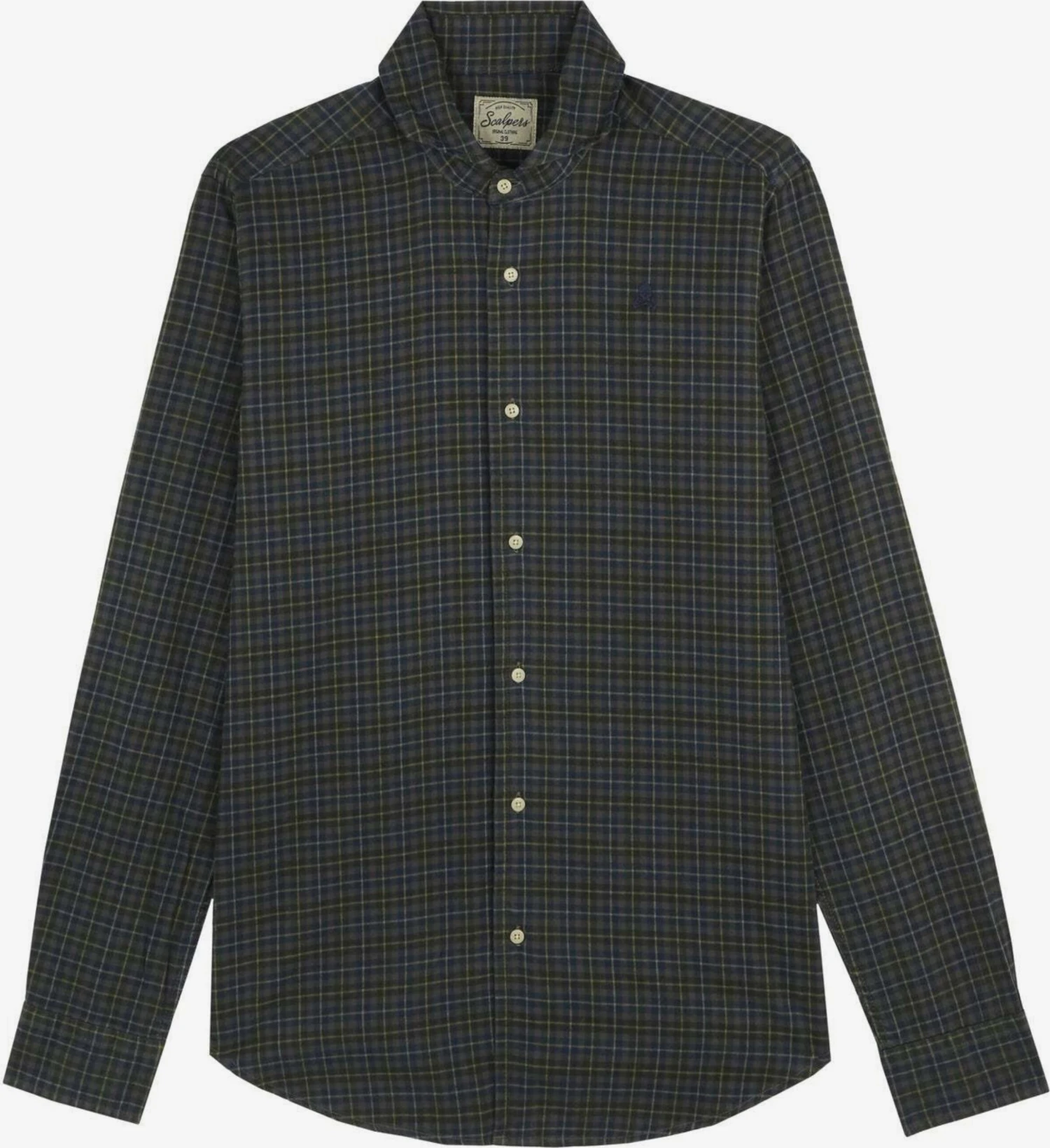 Scalpers Casual Skjorter Regular Fit Skjorte Mænd Grøn