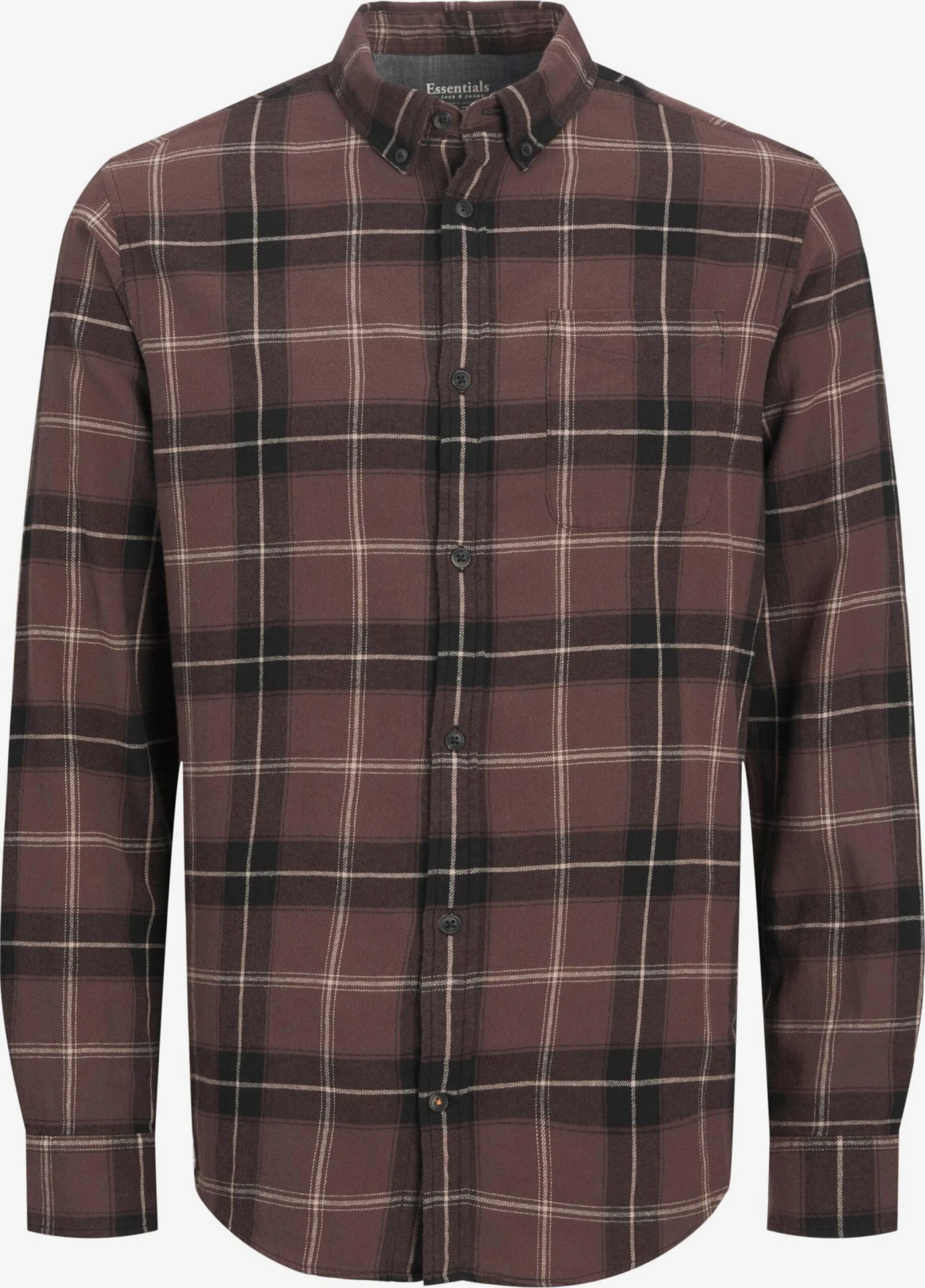 Jack & Jones Ternede Skjorter Regular Fit Skjorte Mænd Mørkebrun