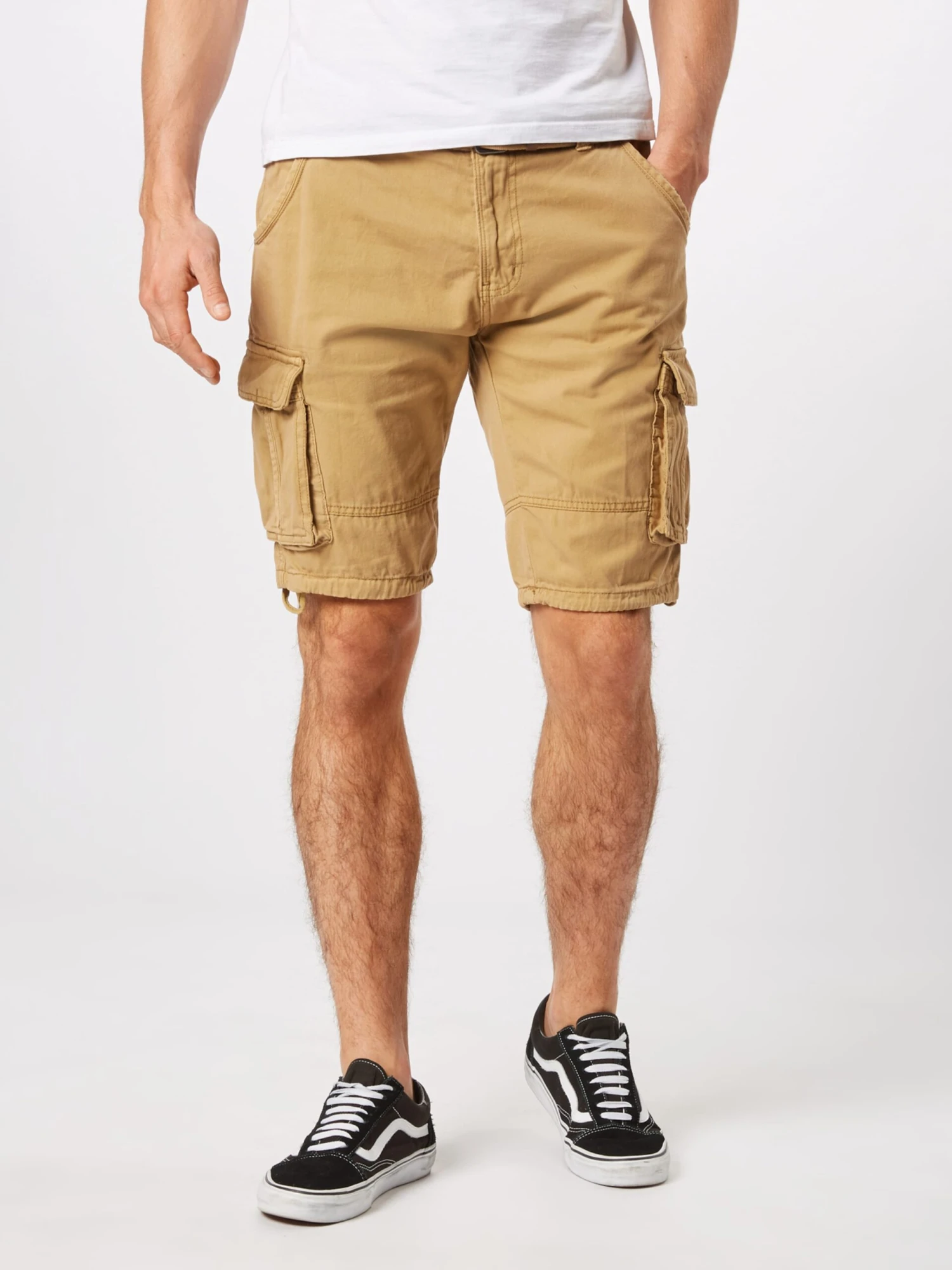 Indicode Jeans Cargoshorts Regular Cargobukser Monroe Mænd Sand - Billede 3