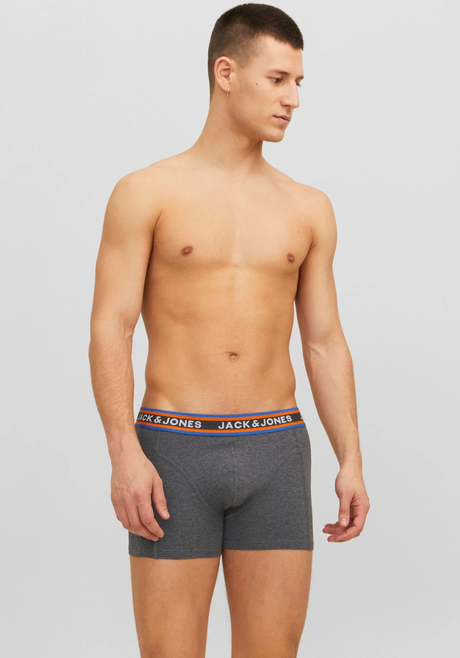 Jack & Jones Boxershorts Boksershorts MYLE Mænd Navy / Grå / Orange - Billede 7