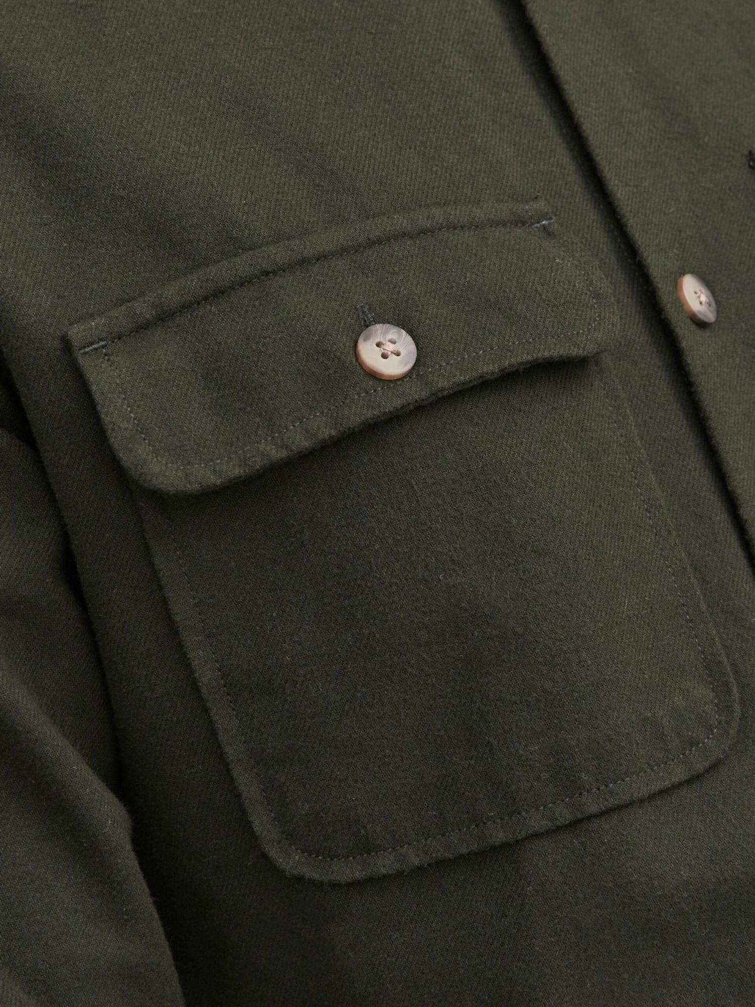 Jack & Jones Casual Skjorter Slim Fit Skjorte DARREN Mænd Mørkegrøn - Billede 6