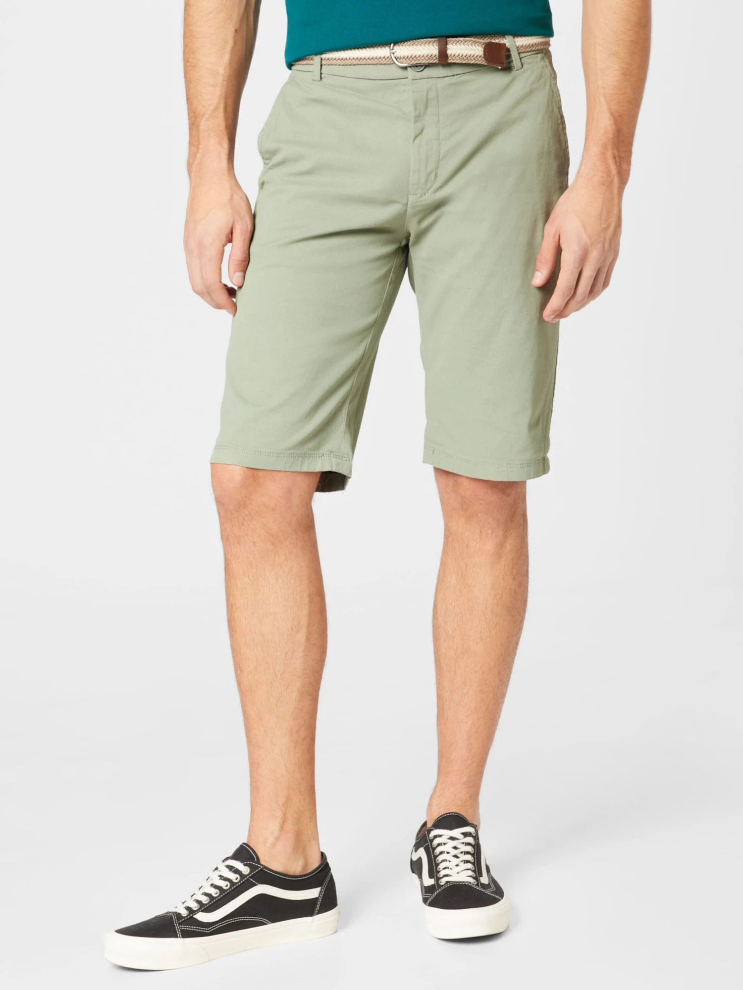 Lindbergh Chinoshorts Regular Lærredsbukser Mænd Pastelgrøn - Billede 3