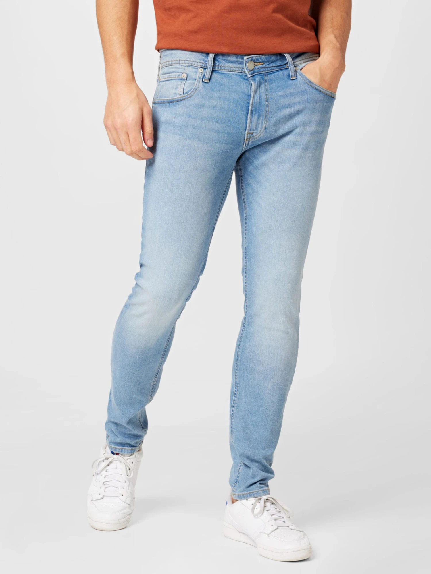 Jack & Jones Skinny Fit Skinny Jeans LIAM Mænd Lyseblå - Billede 3