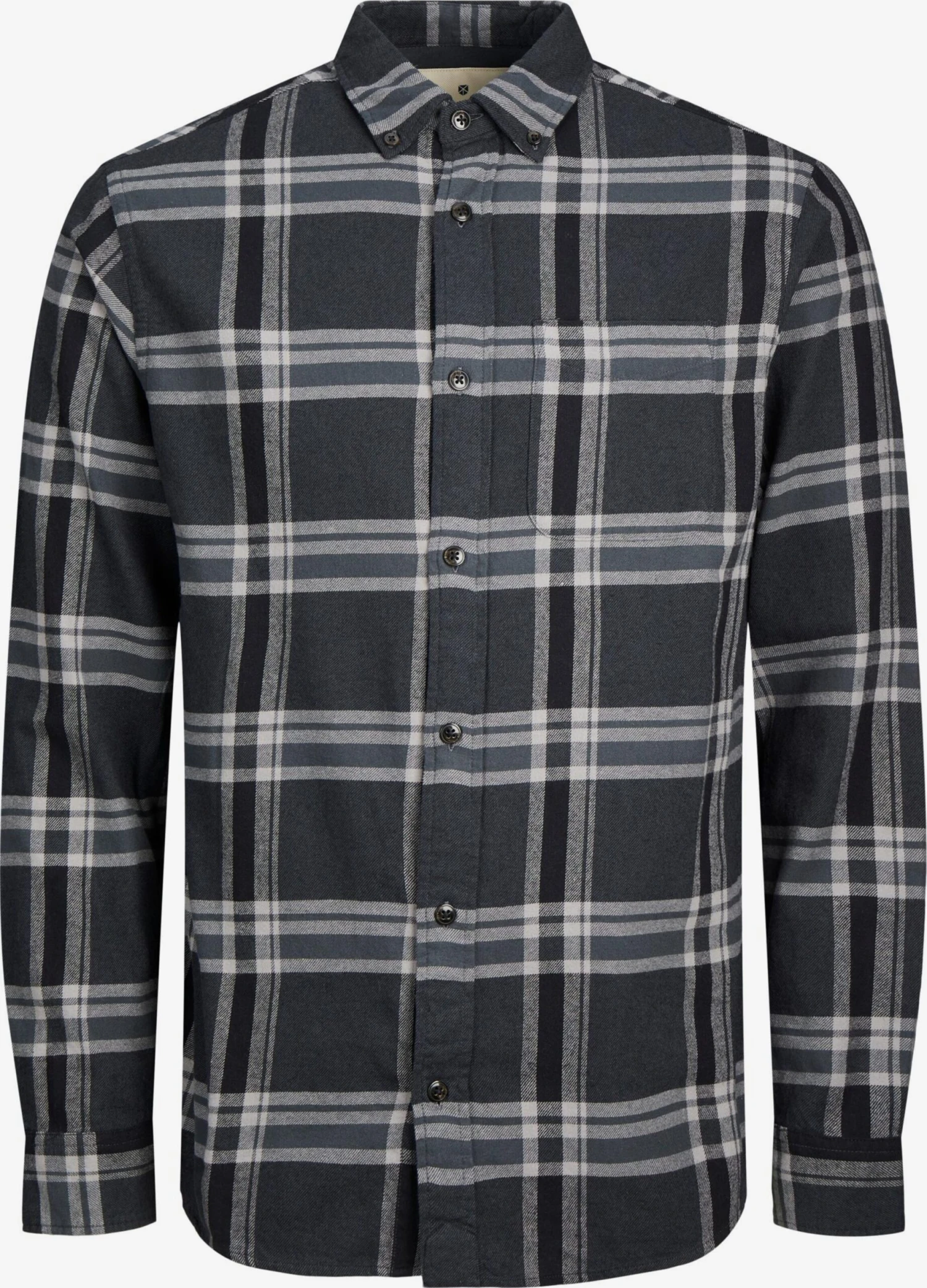 Jack & Jones Ternede Skjorter Regular Fit Skjorte Brook Mænd Sort