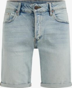 WE FASHION Denimshorts Regular Jeans Mænd Lyseblå