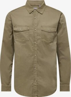 Only & Sons Casual Skjorter Regular Fit Skjorte Mænd Brun