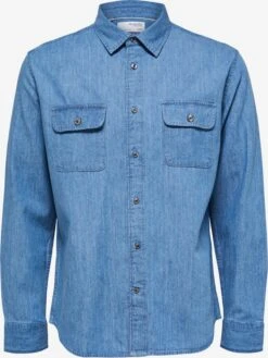 Selected Homme Denimskjorter Regular Fit Skjorte KIT Mænd Blå
