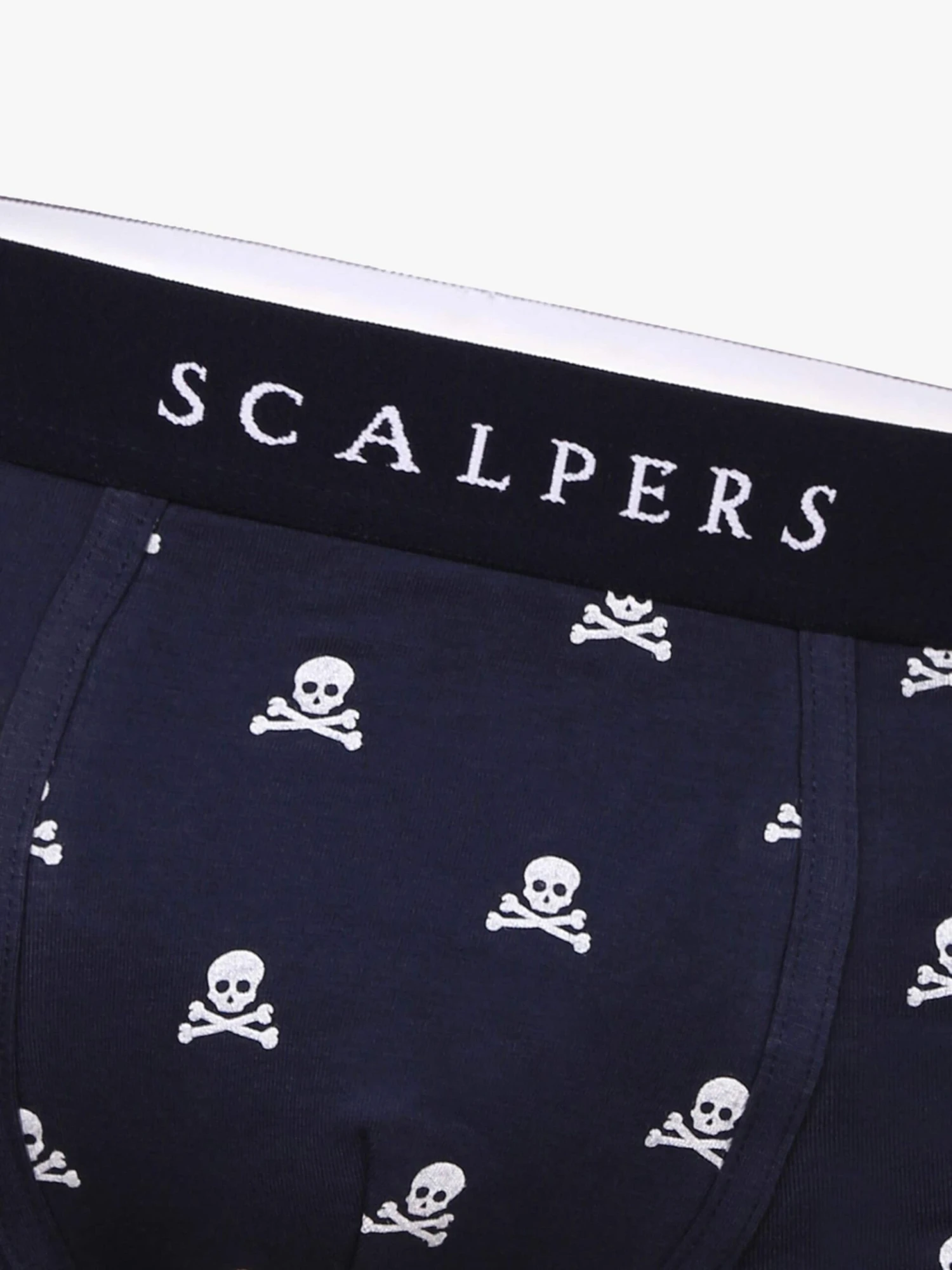Scalpers Underbukser Boksershorts Just Skull Mænd Navy - Billede 2