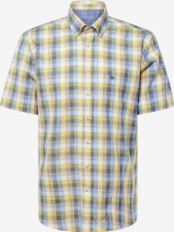 FYNCH-HATTON Ternede Skjorter Regular Fit Skjorte Mænd Navy / Røgblå