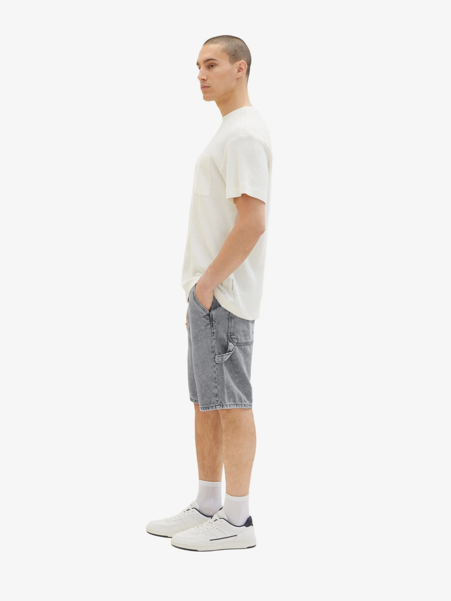 TOM TAILOR Denim Denimshorts Loosefit Jeans Mænd Grå - Billede 6