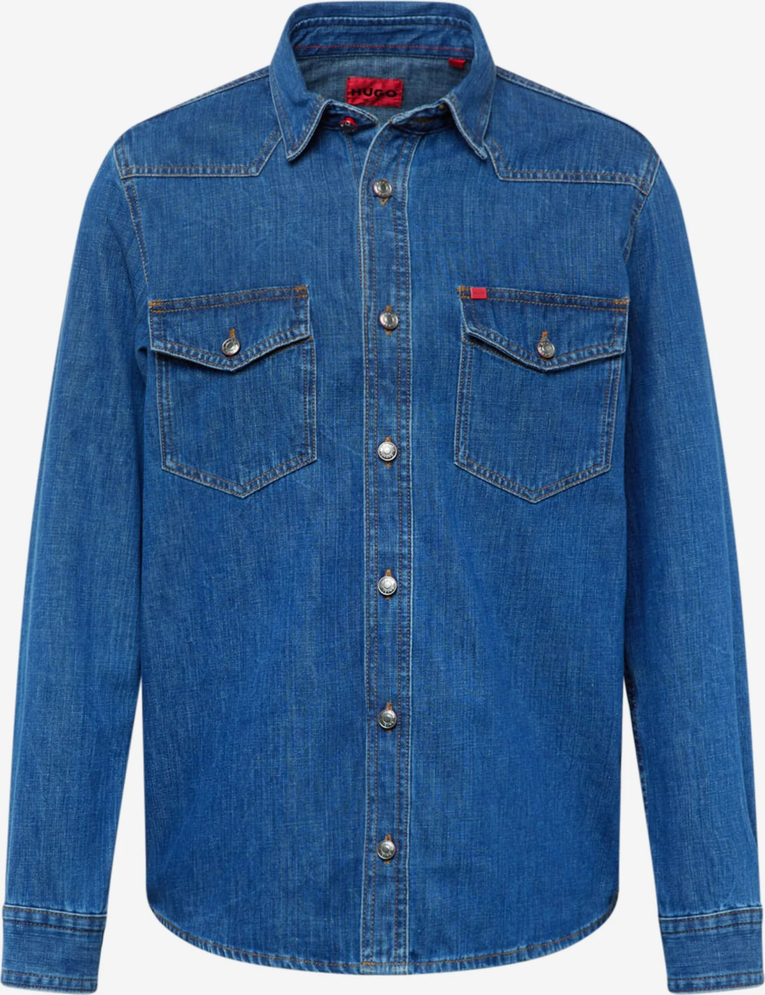 Hugo Denimskjorter Regular Fit Skjorte Elpaz Mænd Blå