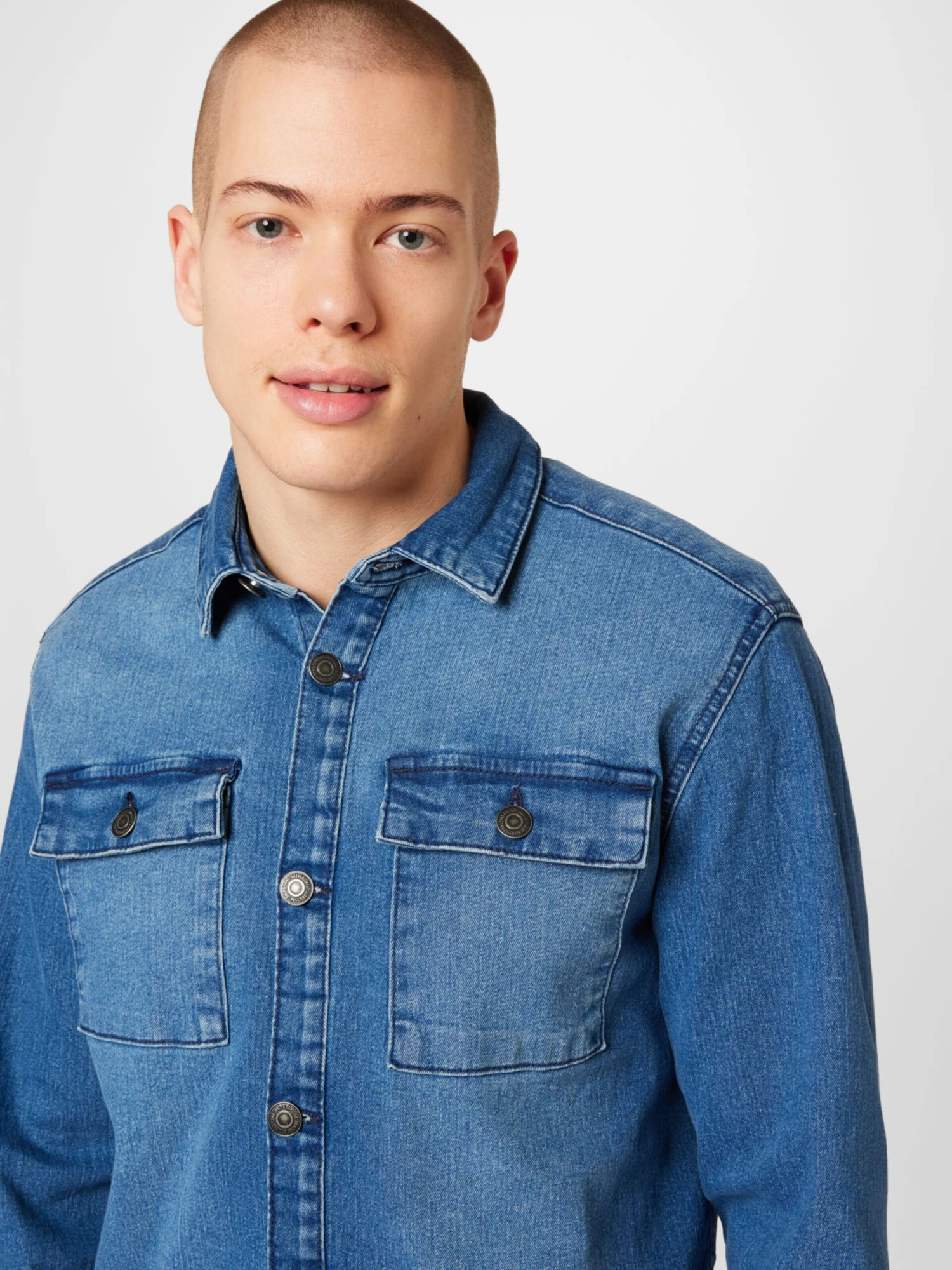Only & Sons Denimskjorter Regular Fit Skjorte Camon Mænd Blå - Billede 2