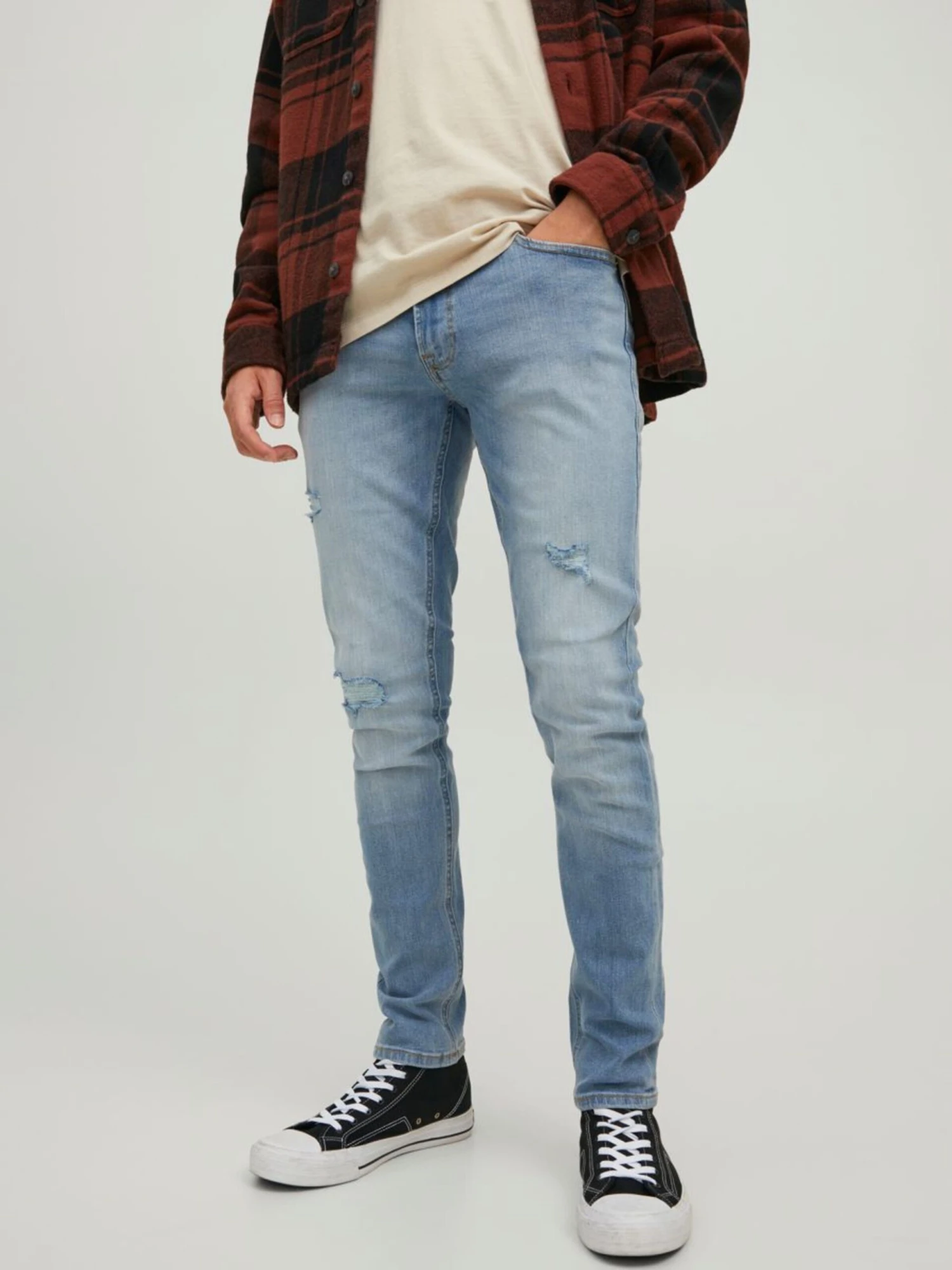 Jack & Jones Skinny Fit Skinny Jeans Liam Mænd Blå - Billede 3