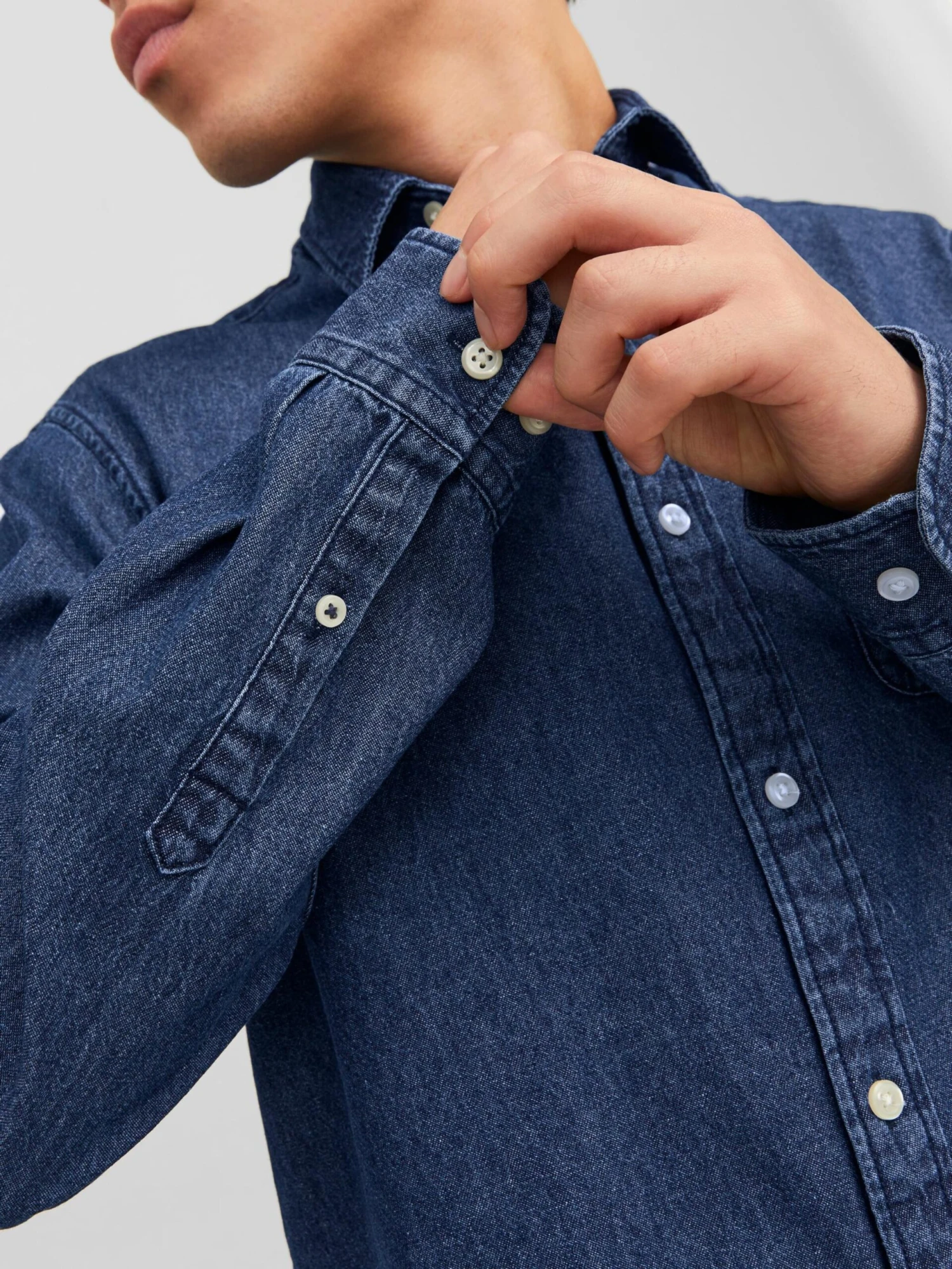 Jack & Jones Denimskjorter Regular Fit Skjorte Texas Mænd Blå - Billede 5