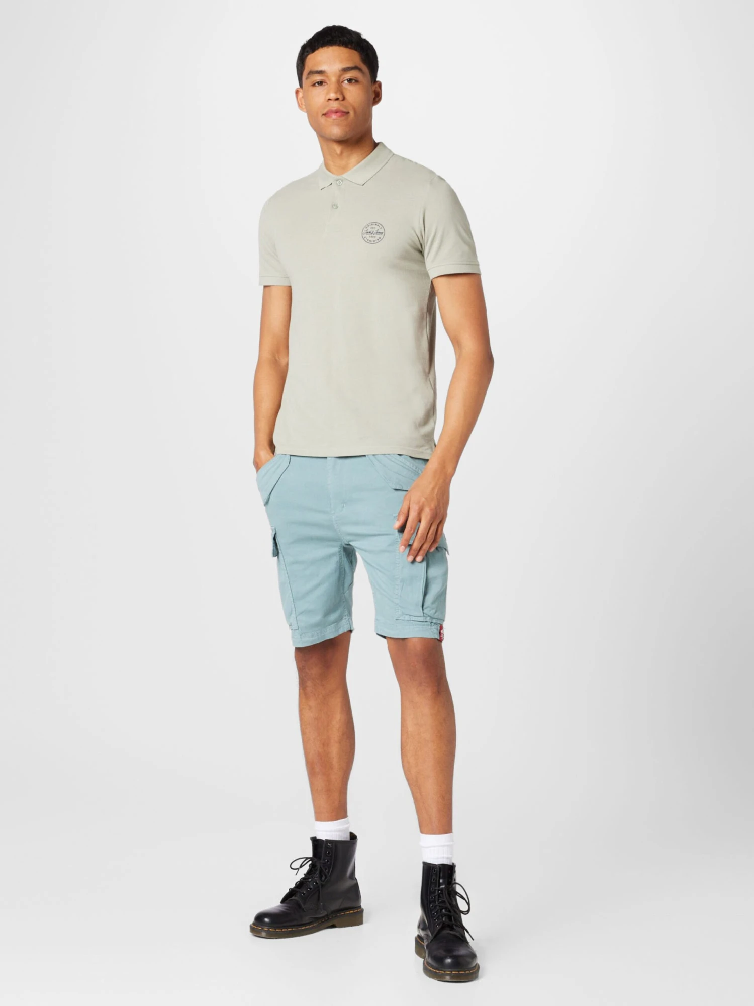 Alpha Industries Cargoshorts Regular Cargobukser Airman Mænd Lyseblå - Billede 5