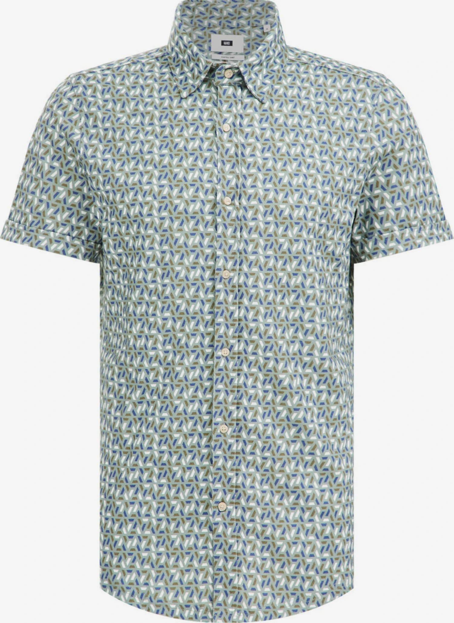 WE FASHION Casual Skjorter Slim Fit Skjorte Mænd Lysegrøn