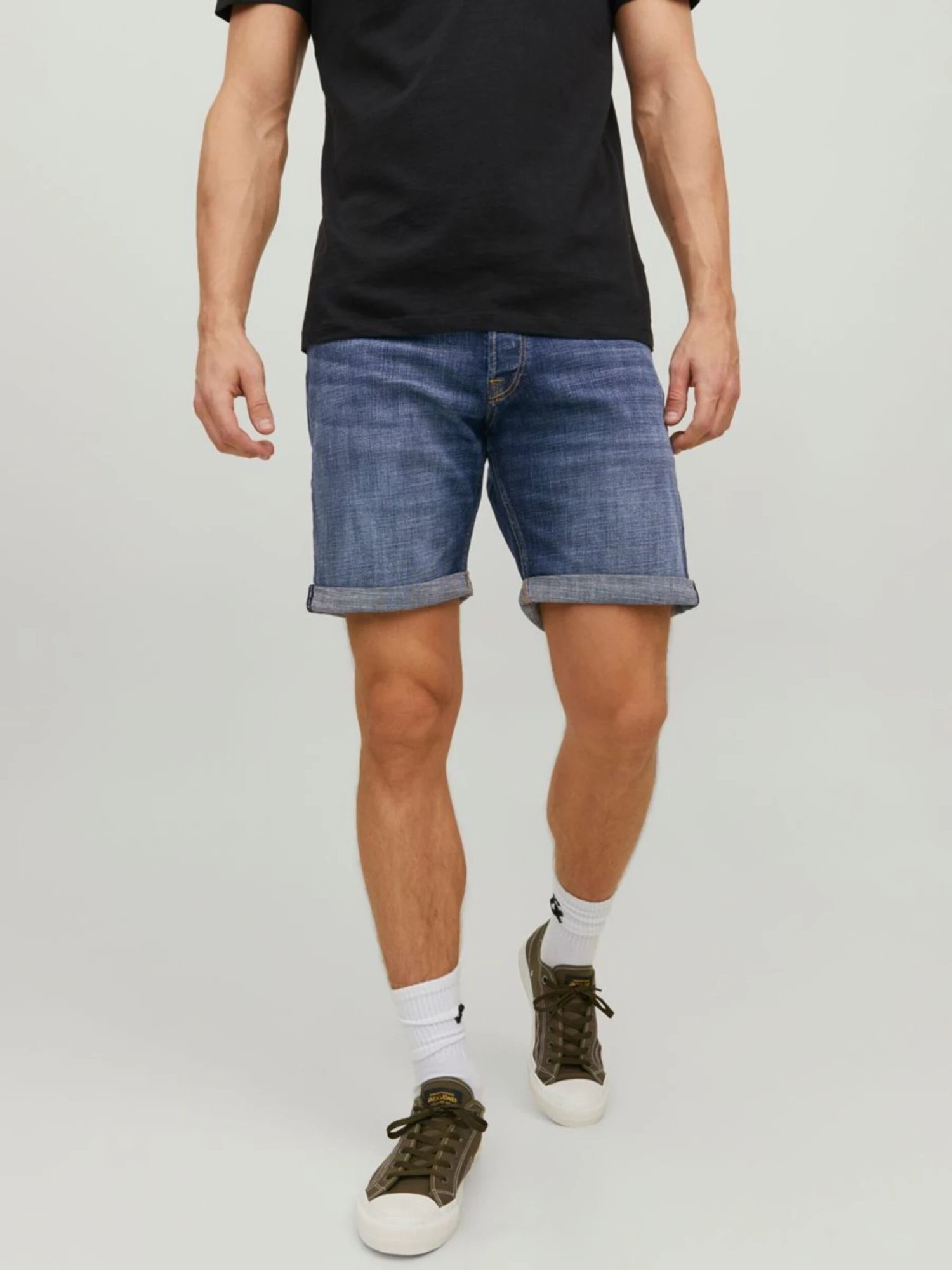 Jack & Jones Denimshorts Slimfit Jeans CHRIS WOOD Mænd Blå - Billede 3