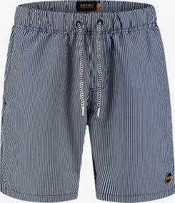 Shiwi Badetøj Regular Badeshorts Skinny Stripe Mænd Mørkeblå