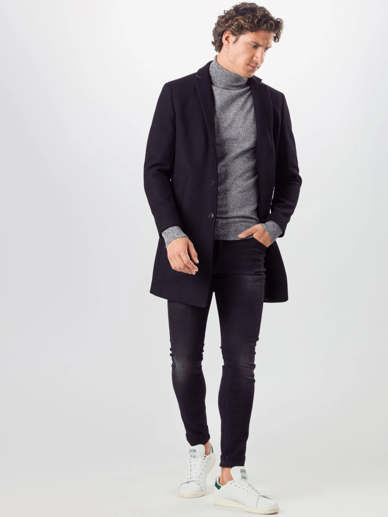 Denim Project Skinny Fit Skinny Jeans MR. BLACK Mænd Sort - Billede 4