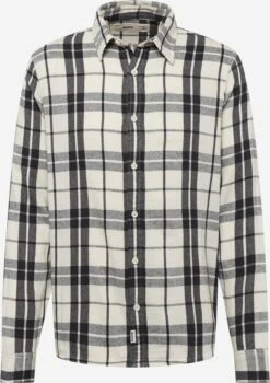 Hollister Ternede Skjorter Regular Fit Skjorte Mænd Offwhite