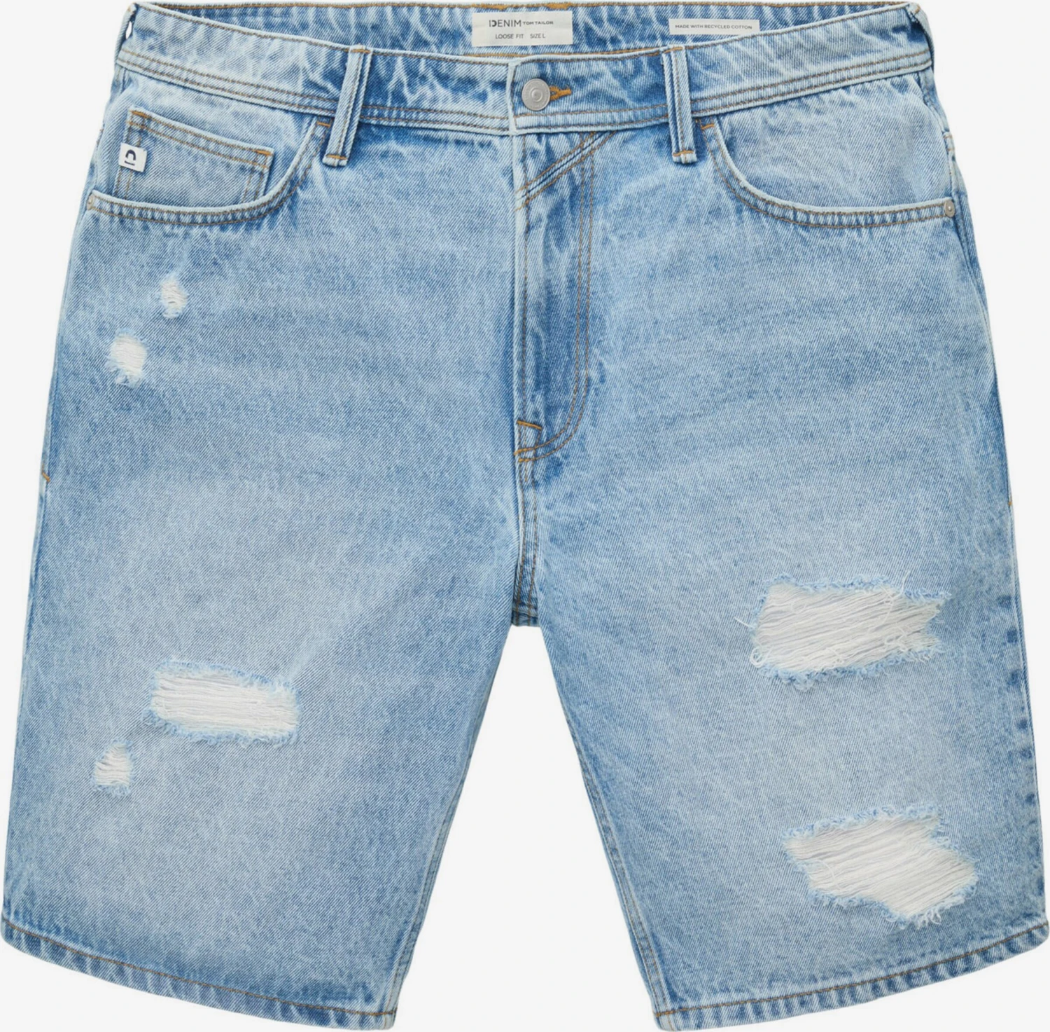 TOM TAILOR Denim Denimshorts Loosefit Jeans Mænd Blå