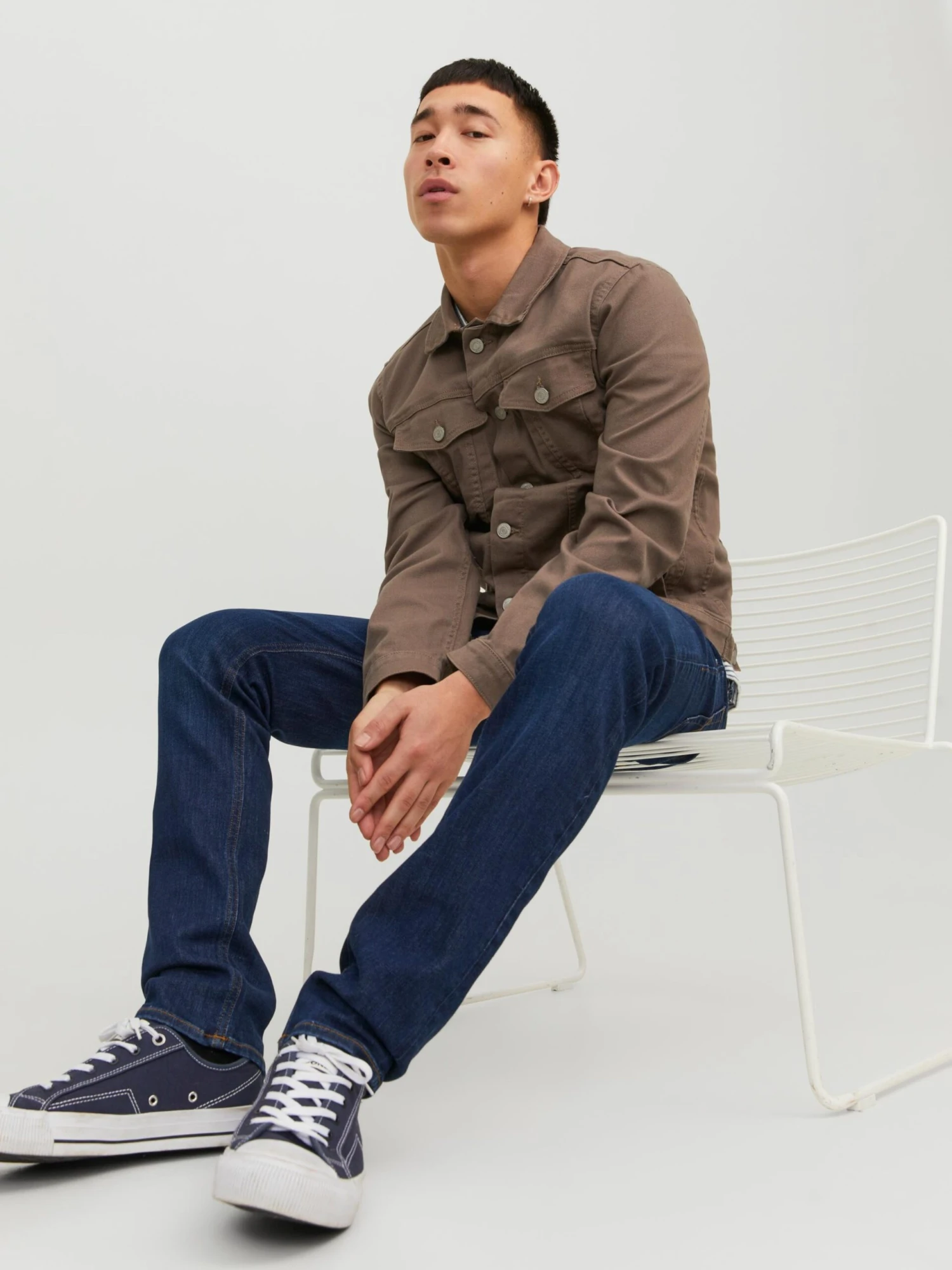 Jack & Jones Slim Fit Slimfit Jeans Glenn Mænd Mørkeblå - Billede 6