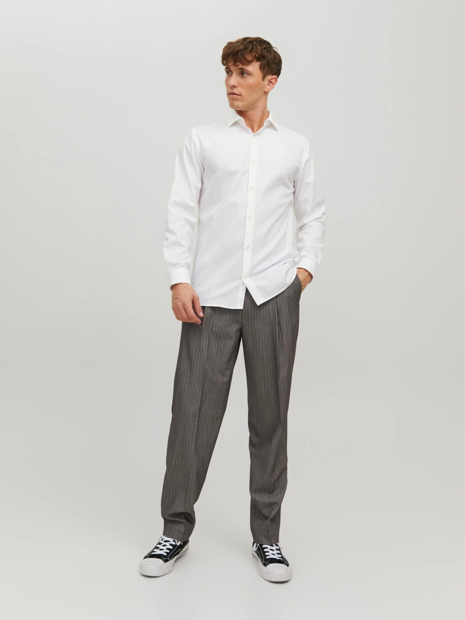 Jack & Jones Business Skjorter Slim Fit Forretningsskjorte Parker Mænd Hvid - Billede 4