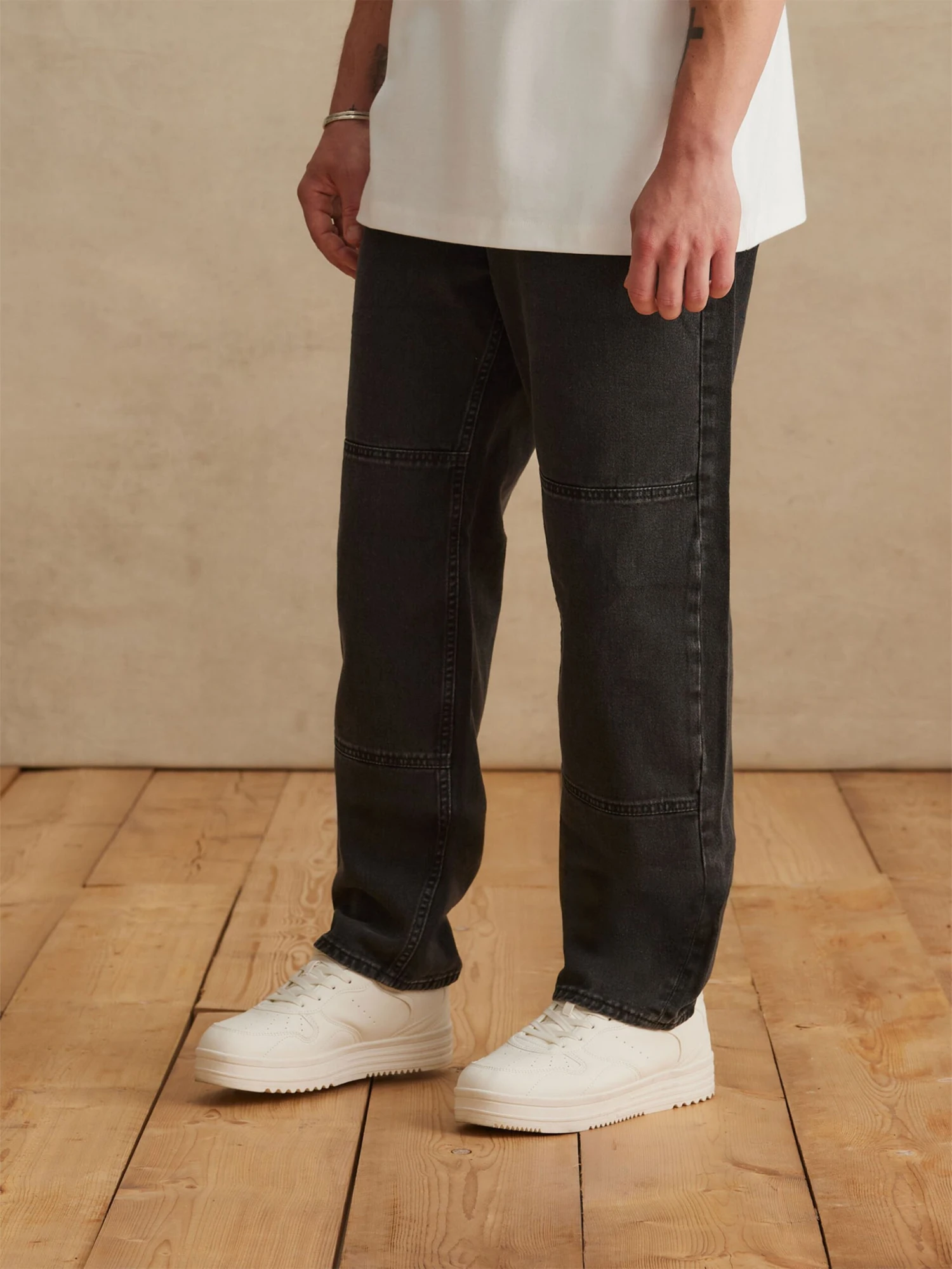Tapered Leg Tapered Jeans Lucien Mænd Sort - Billede 2