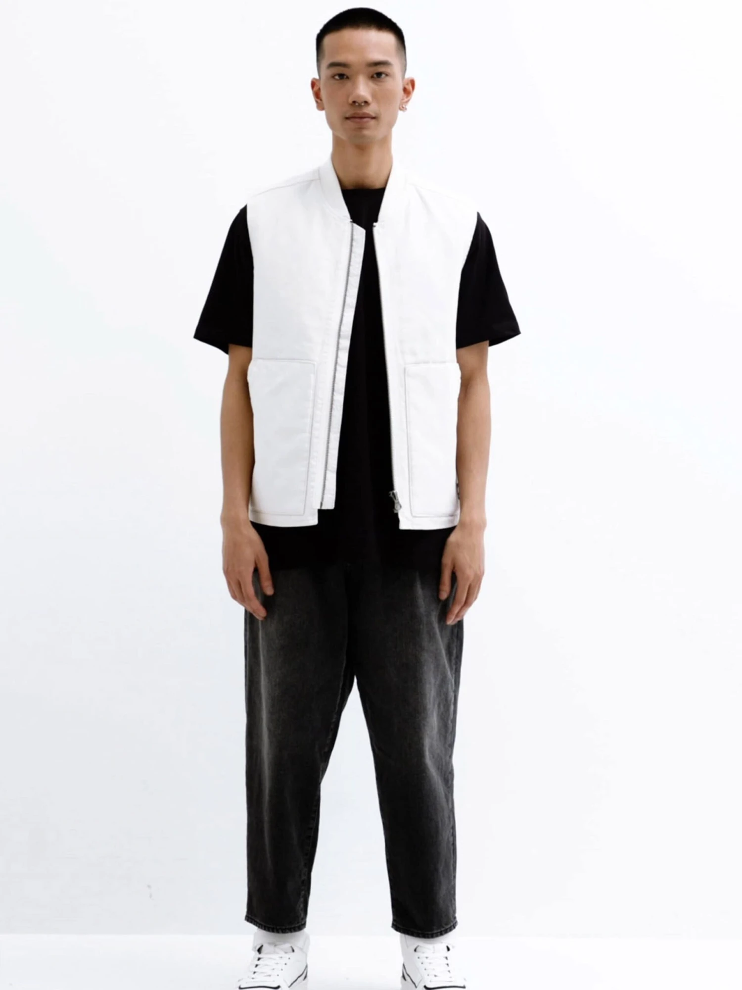 PULL & BEAR Loose Fit Loosefit Jeans Mænd Antracit - Billede 6