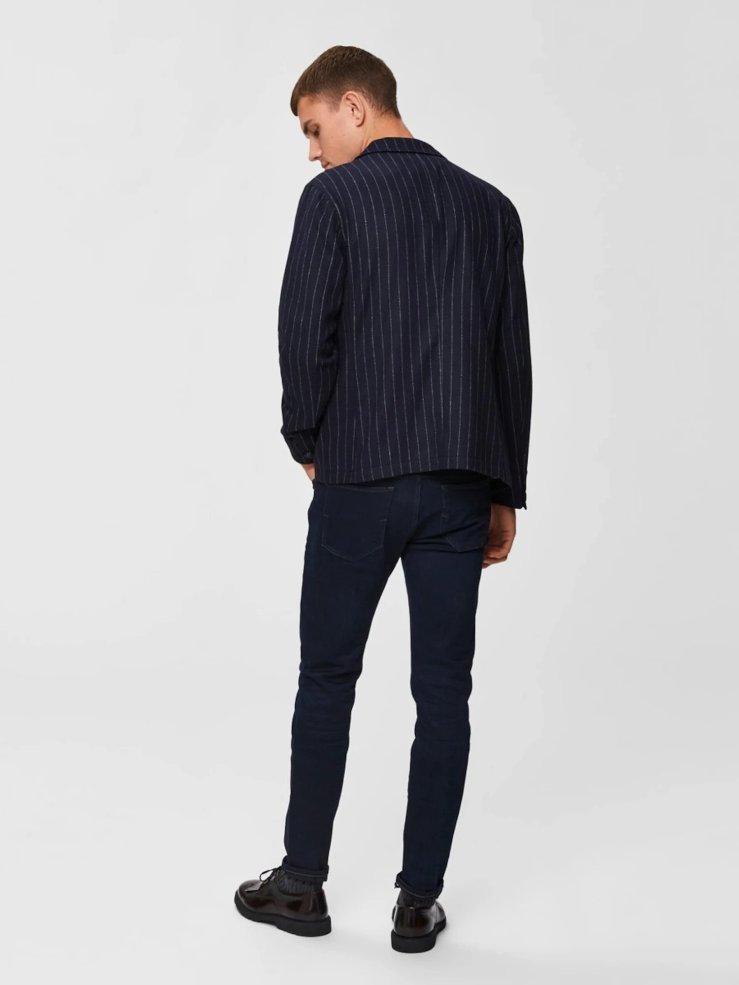 Selected Homme Slim Fit Slimfit Jeans Mænd Natblå - Billede 4