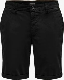 Only & Sons Chinoshorts Slimfit Lærredsbukser Peter Mænd Sort