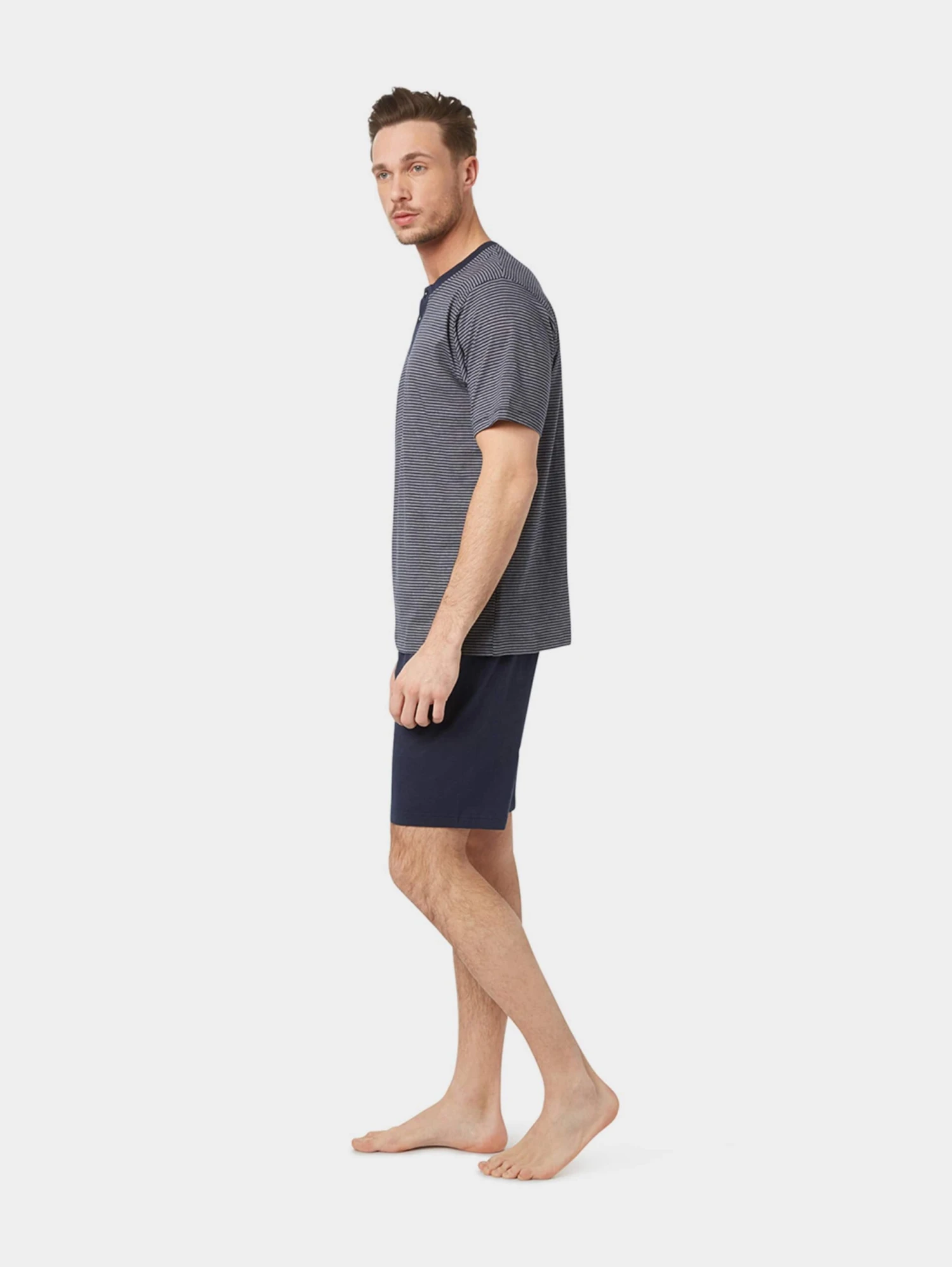 Tom Tailor Nattøj Pyjamas Kort Mænd Natblå - Billede 4