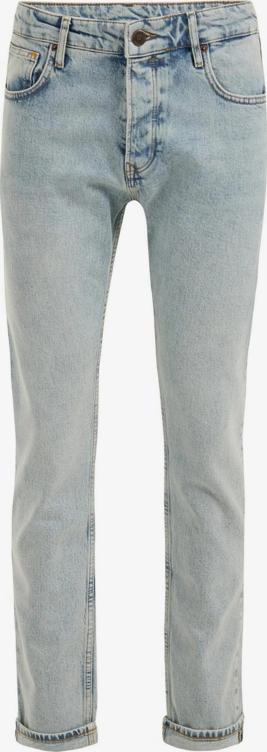 WE FASHION Straight Leg Regular Jeans Mænd Lyseblå