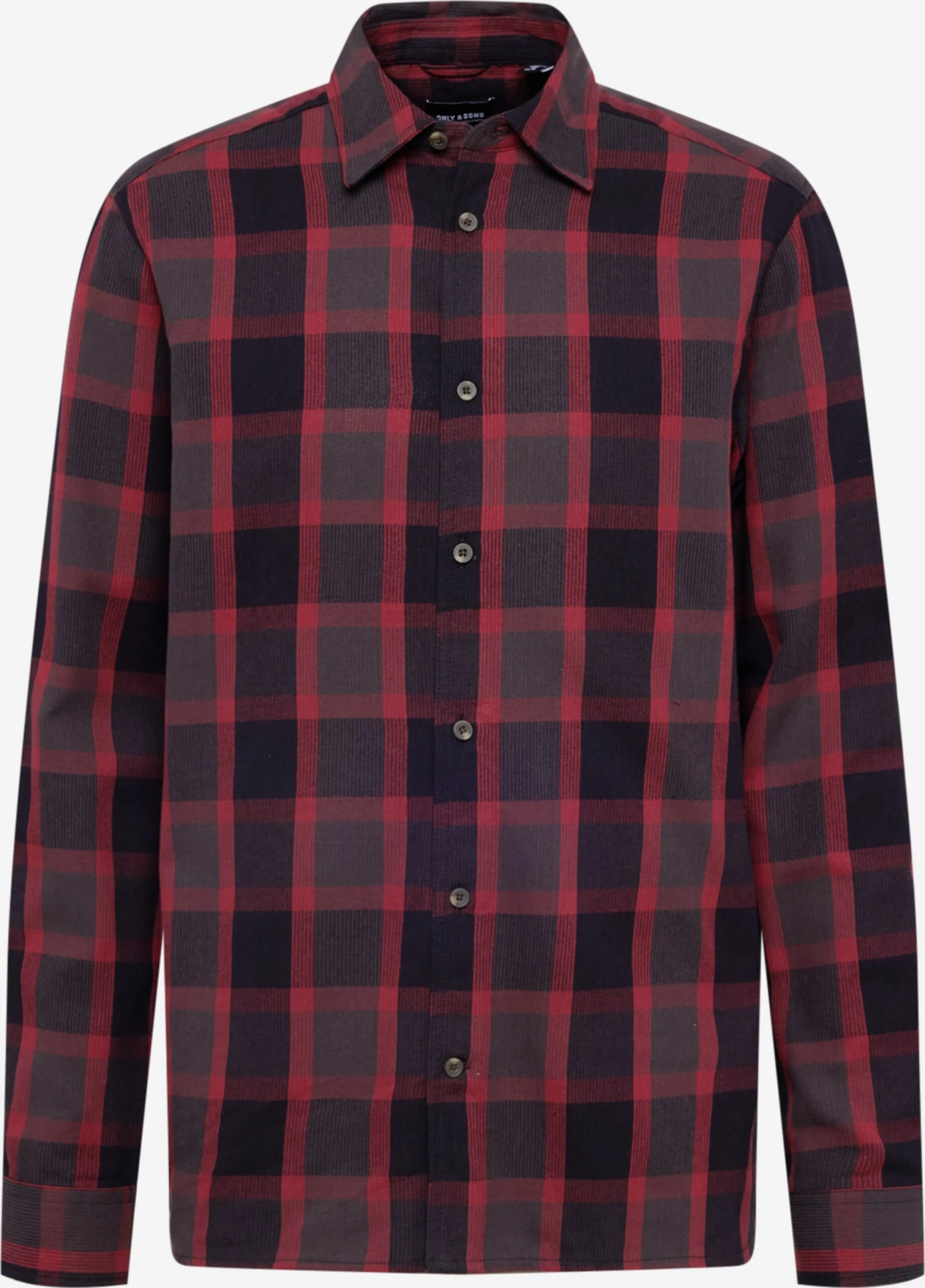 Only & Sons Ternede Skjorter Regular Fit Skjorte TEX Mænd Rød