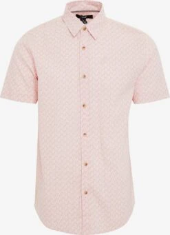 Threadbare Casual Skjorter Slim Fit Skjorte Peony Mænd Lys Pink