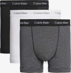 CALVIN KLEIN UNDERWEAR Underbukser Regular Boksershorts Mænd Mørkeblå / Sort / Hvid