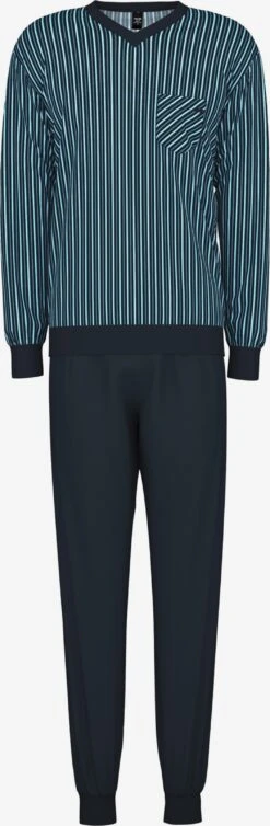 Calida Nattøj Pyjamas Lang Relax Imprint Mænd Dueblå / Mørkeblå