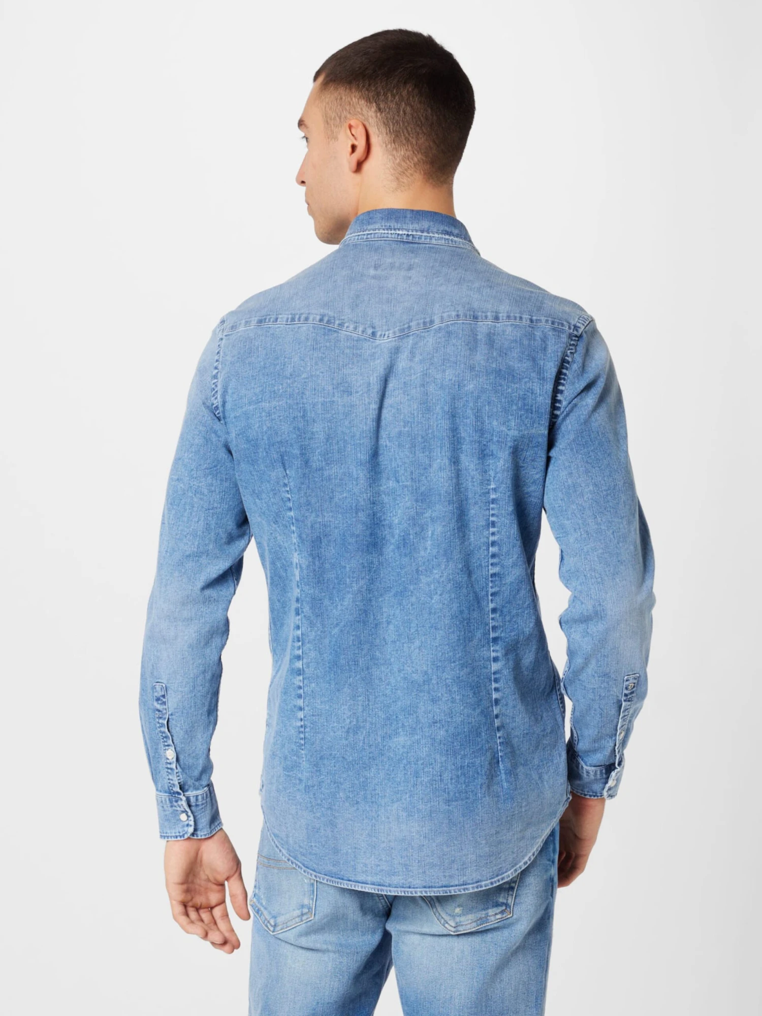 Dondup Denimskjorter Regular Fit Skjorte CAMICIA Mænd Blå - Billede 4